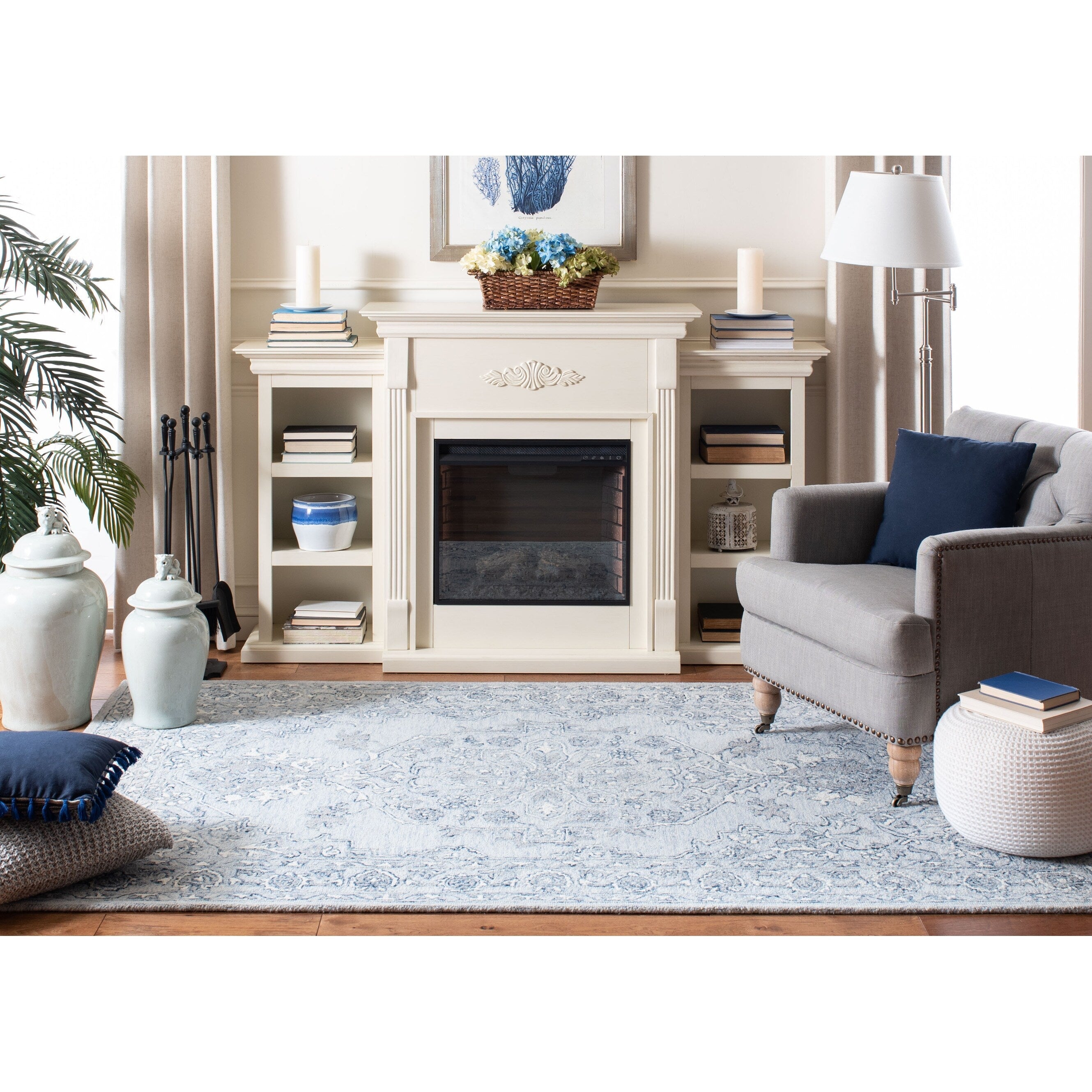 Tapis en laine Torbjorg fait main en micro-boucles SAFAVIEH