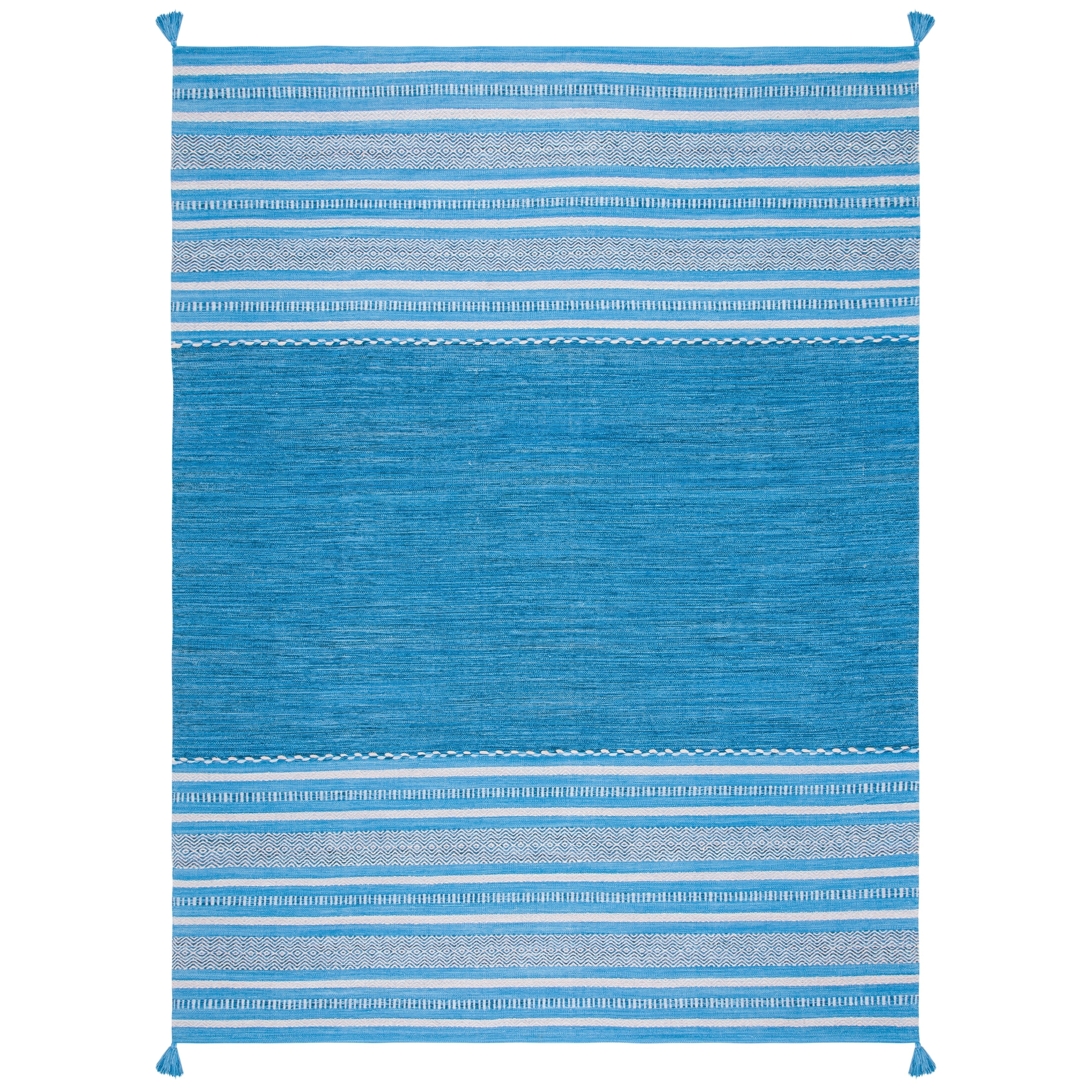 Tapis Mirnesa en jute fait main en fibre naturelle avec franges SAFAVIEH