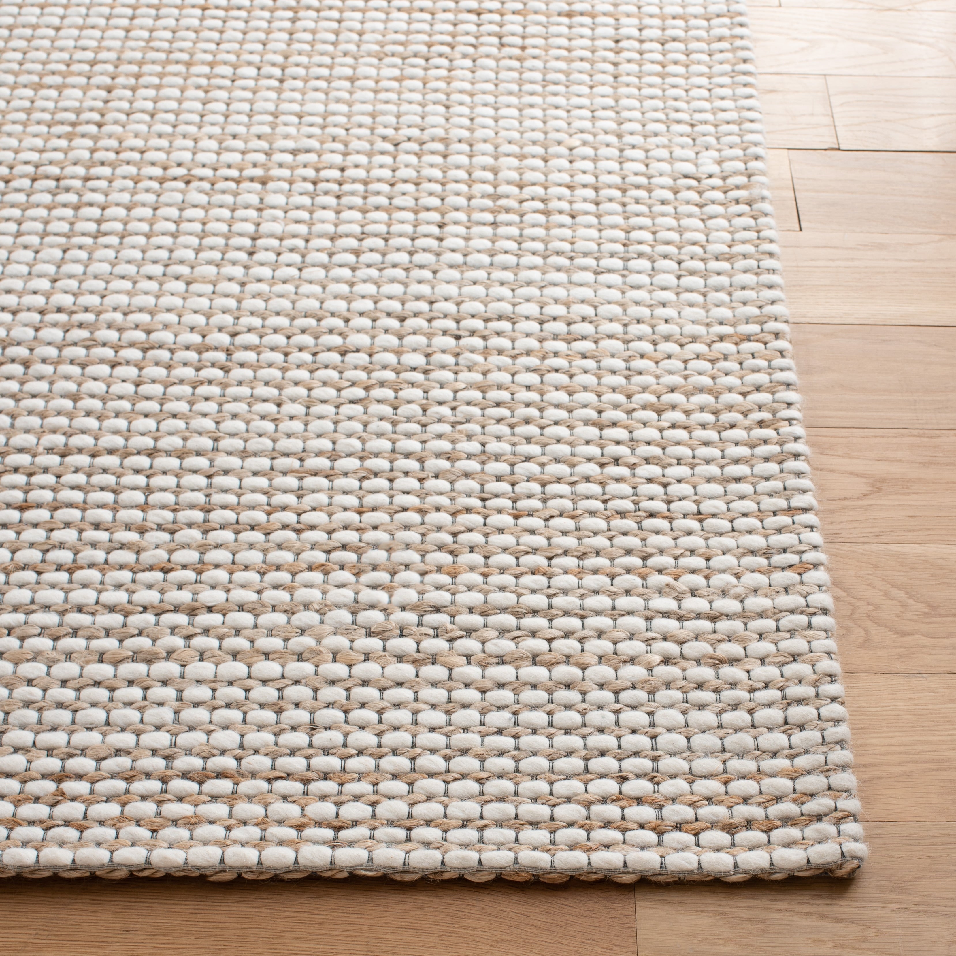 Tapis SAFAVIEH fait main en fibre naturelle Yareli jute et laine.