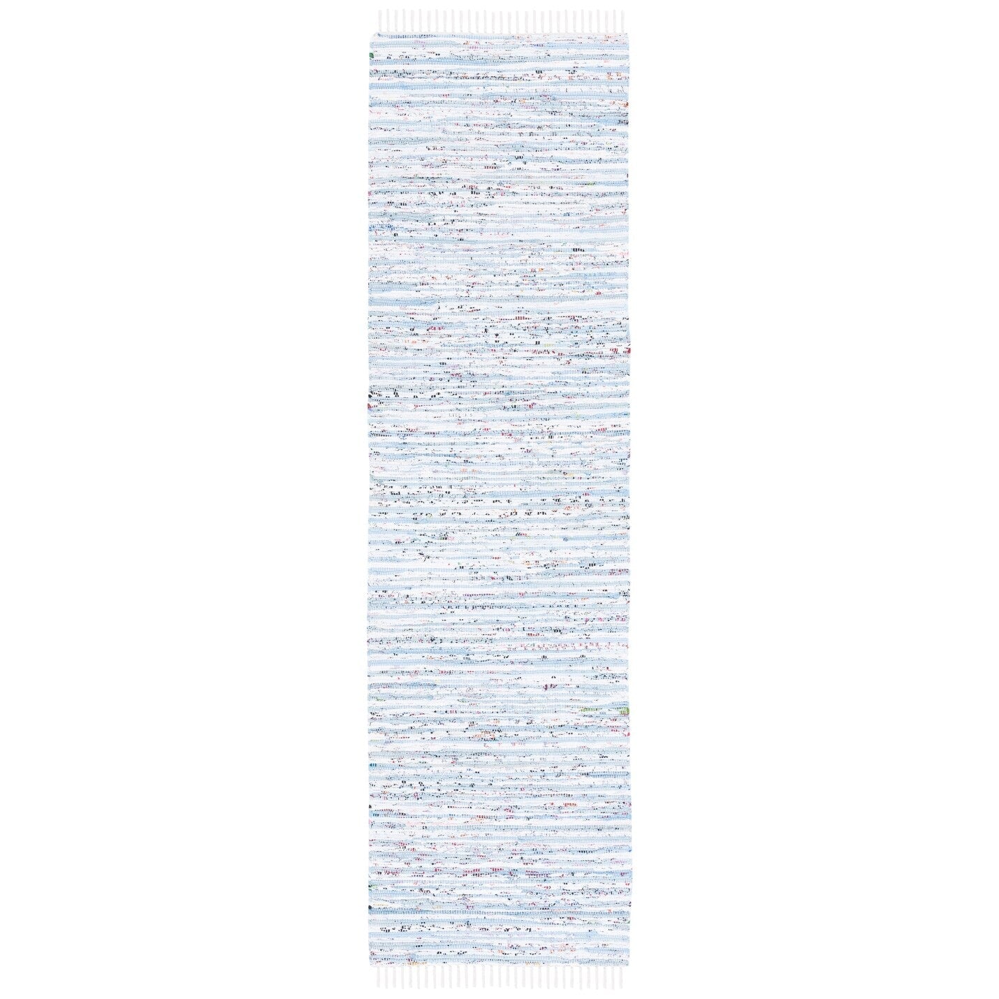 Tapis en chiffon fait main SAFAVIEH Tapis en coton à rayures Litzy