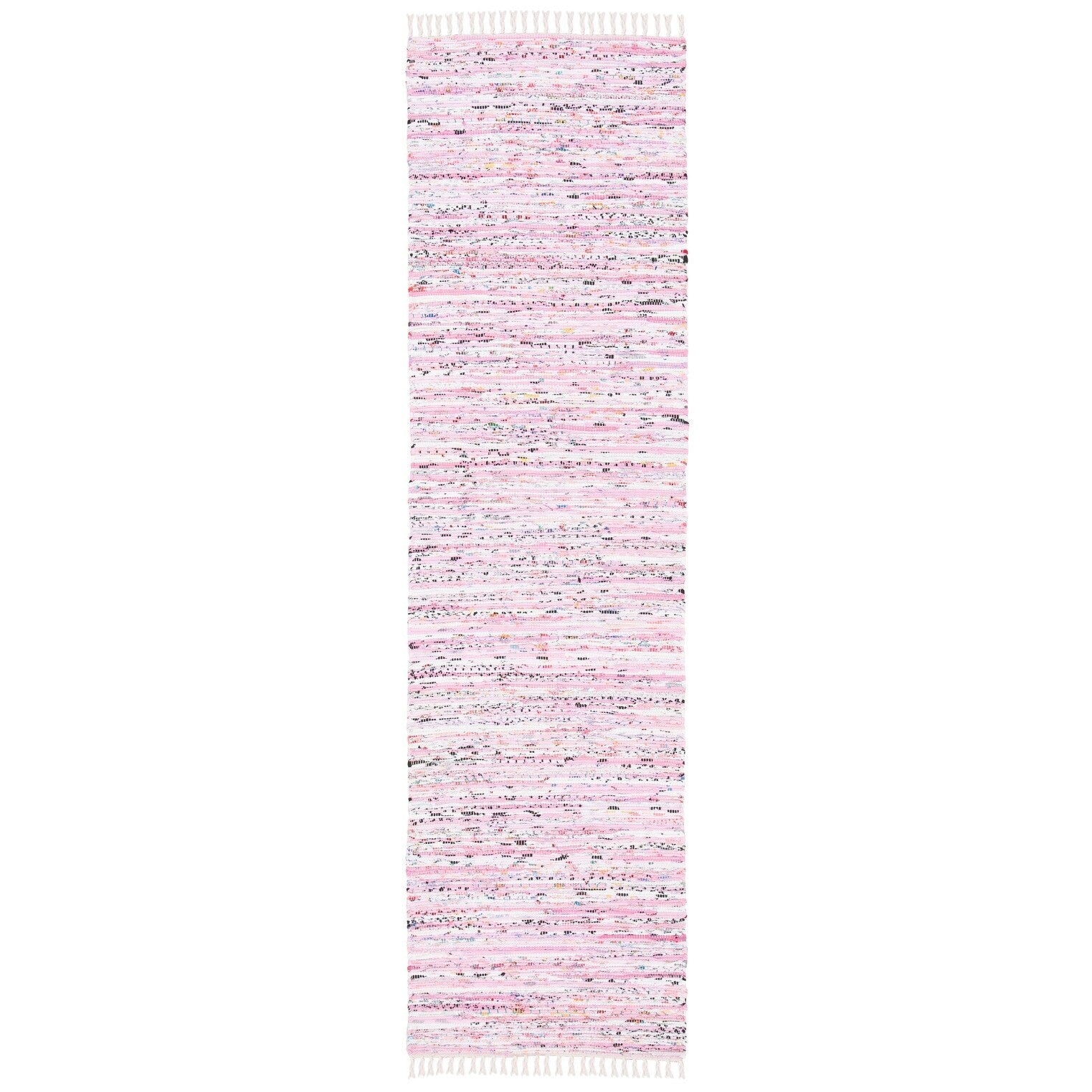 Tapis en chiffon fait main SAFAVIEH Tapis en coton à rayures Litzy