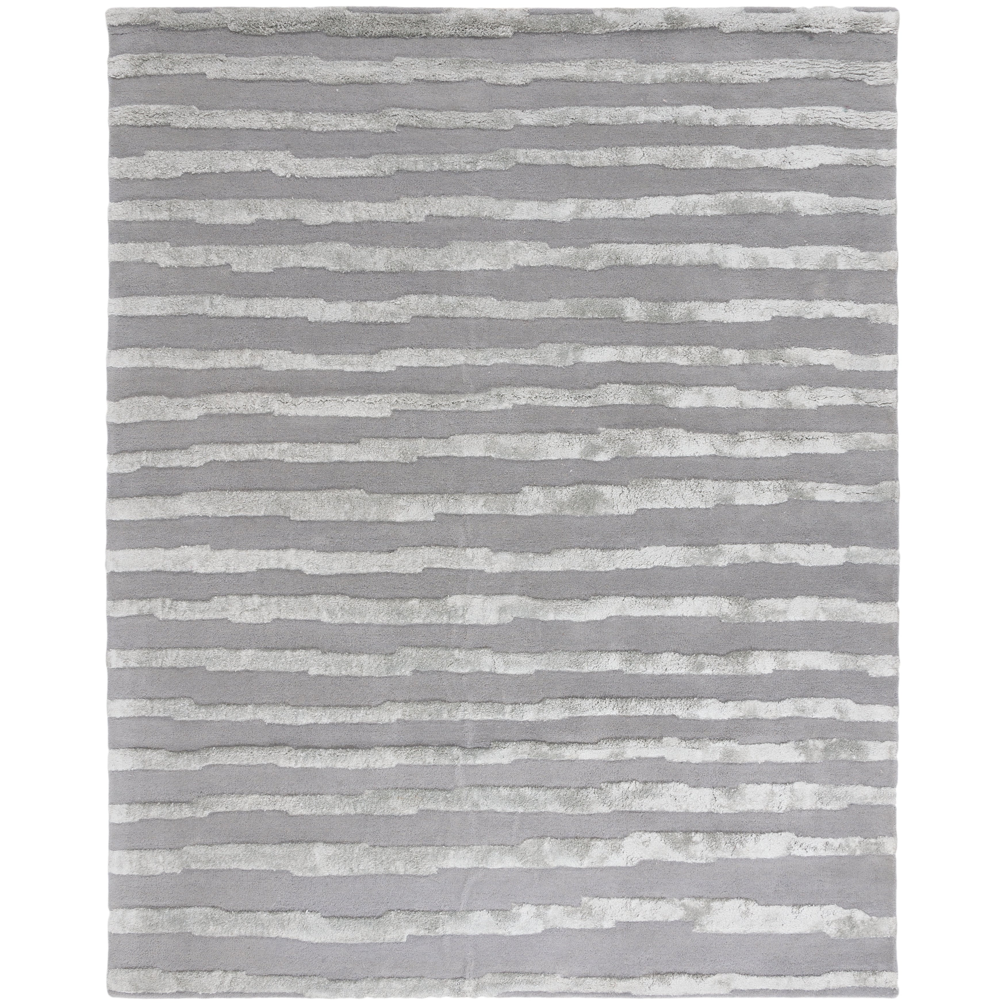 Tapis en laine NZ Soho Kikue Stripes fait main SAFAVIEH