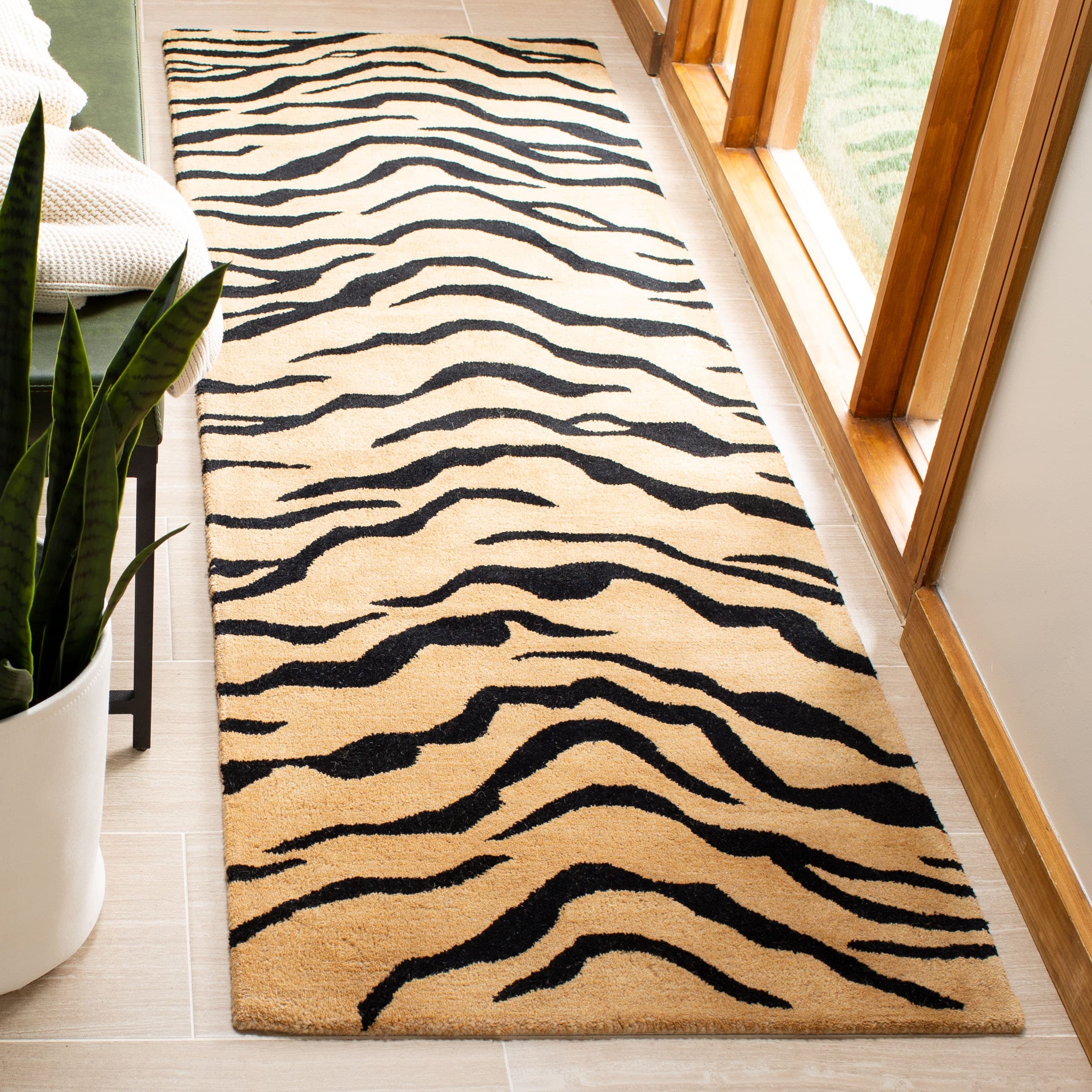 Tapis en laine fait main Soho Latoyia Tiger NZ de SAFAVIEH