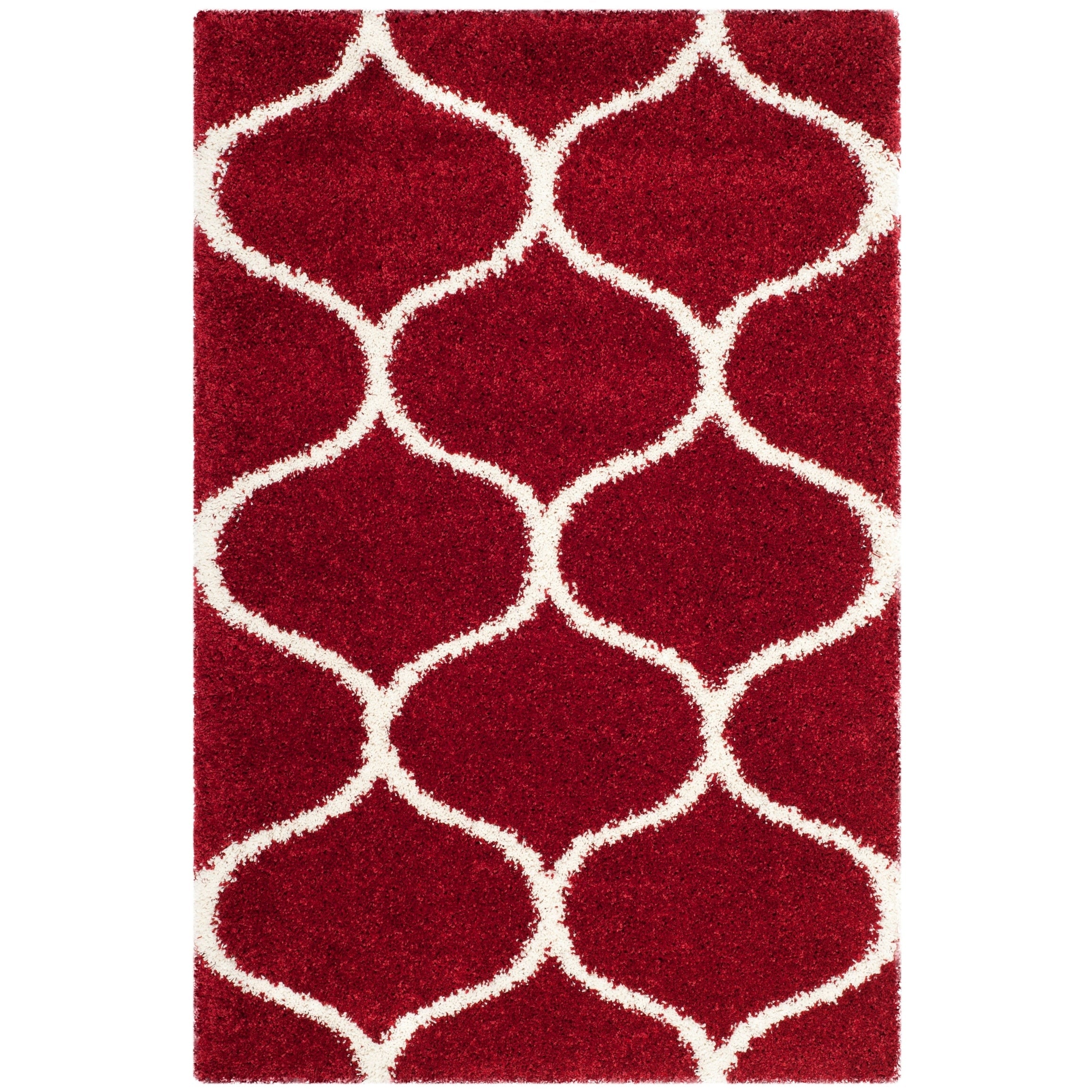 Tapis SAFAVIEH Hudson Shag Pushpa Trellis de 2 pouces d'épaisseur