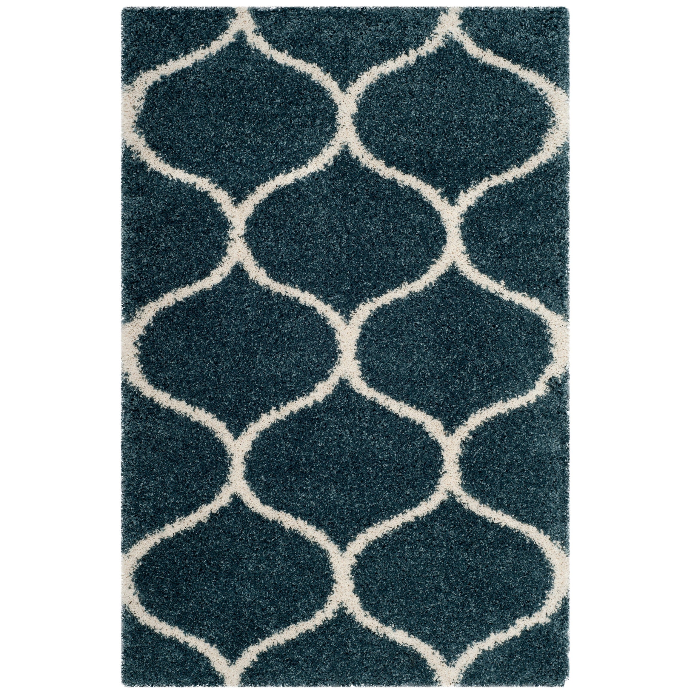 Tapis SAFAVIEH Hudson Shag Pushpa Trellis de 2 pouces d'épaisseur
