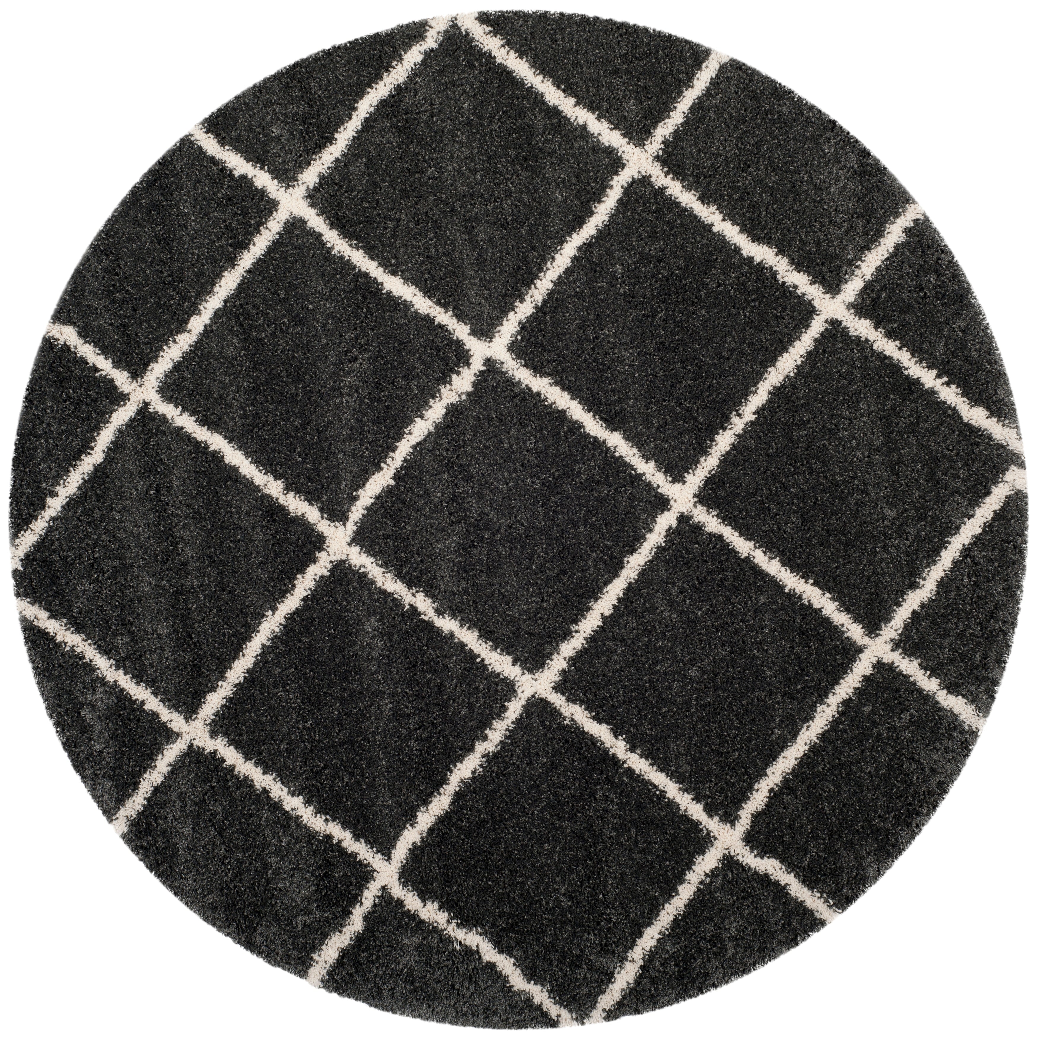 SAFAVIEH Hudson Shag Raili Diamond Trellis 2-inch Thick Rug