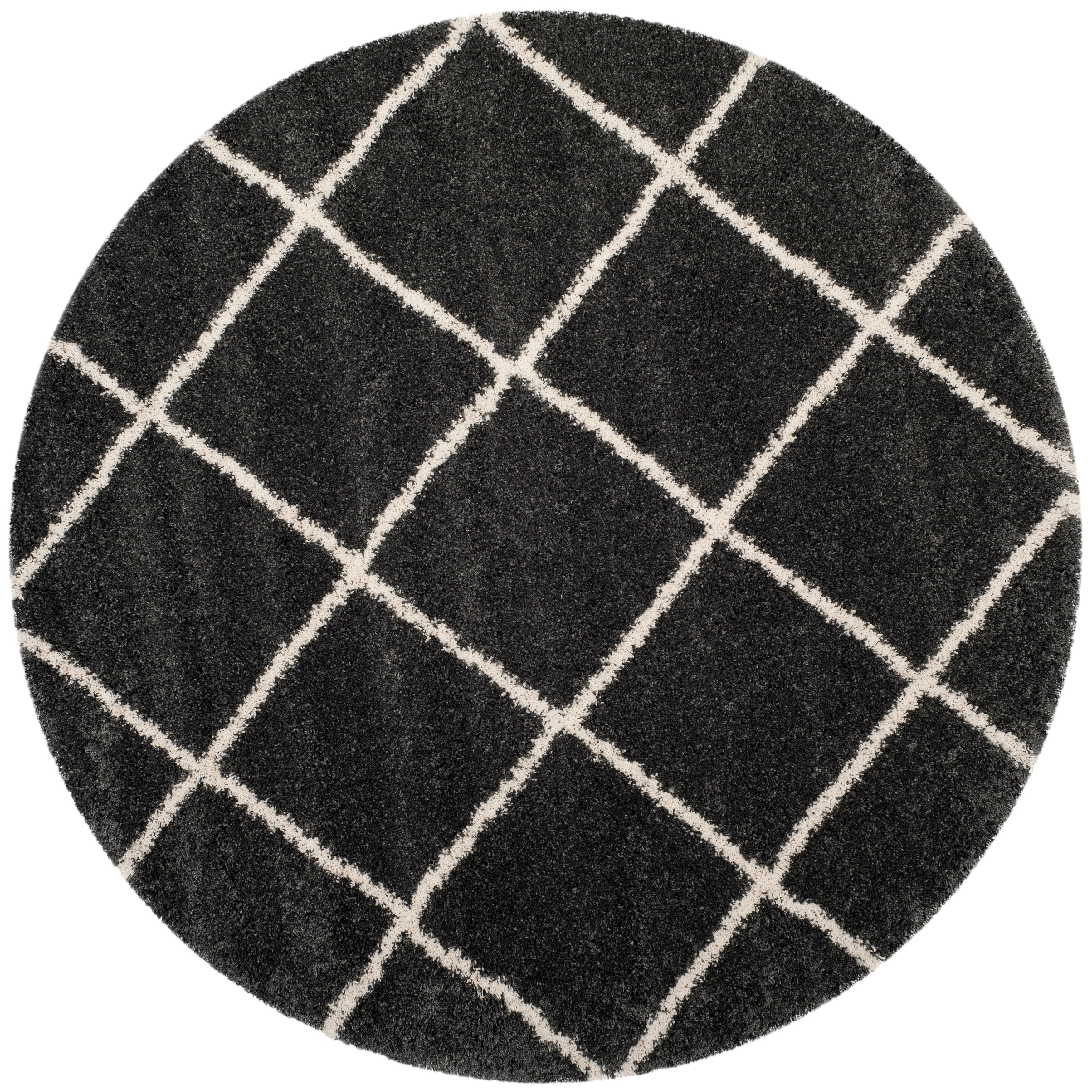 SAFAVIEH Hudson Shag Raili Diamond Trellis 2-inch Thick Rug