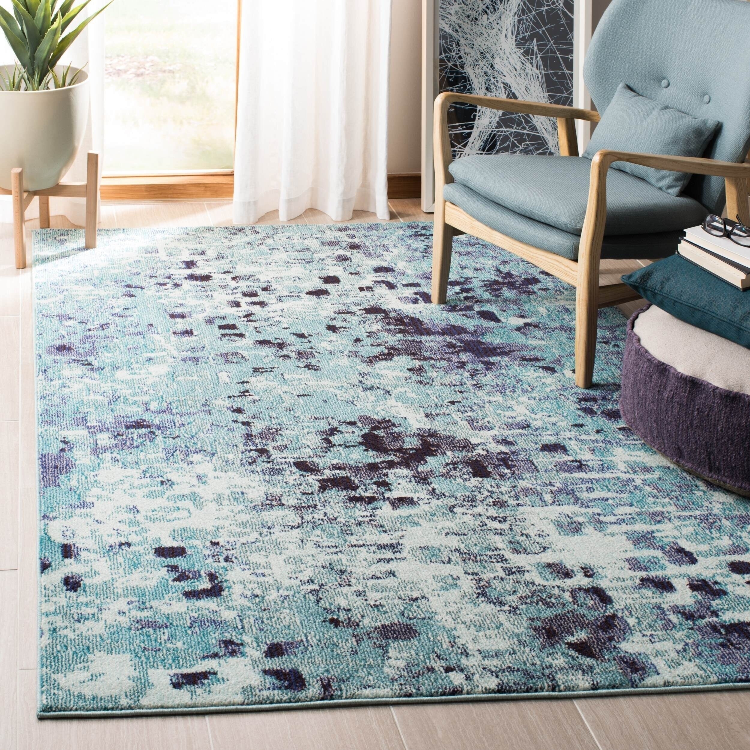 Tapis aquarelle abstrait moderne SAFAVIEH Madison Cherie