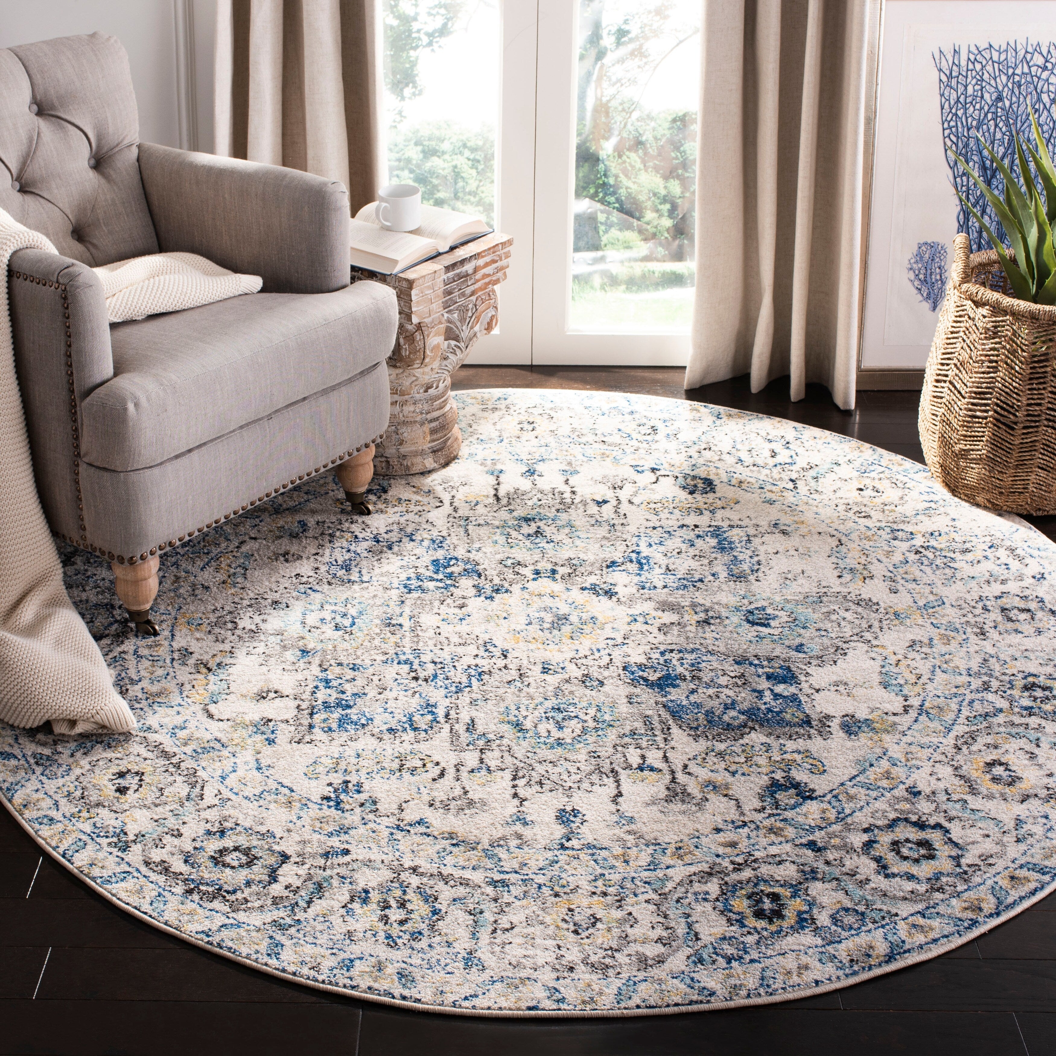 Tapis rustique vieilli SAFAVIEH Madison Delois Medallion