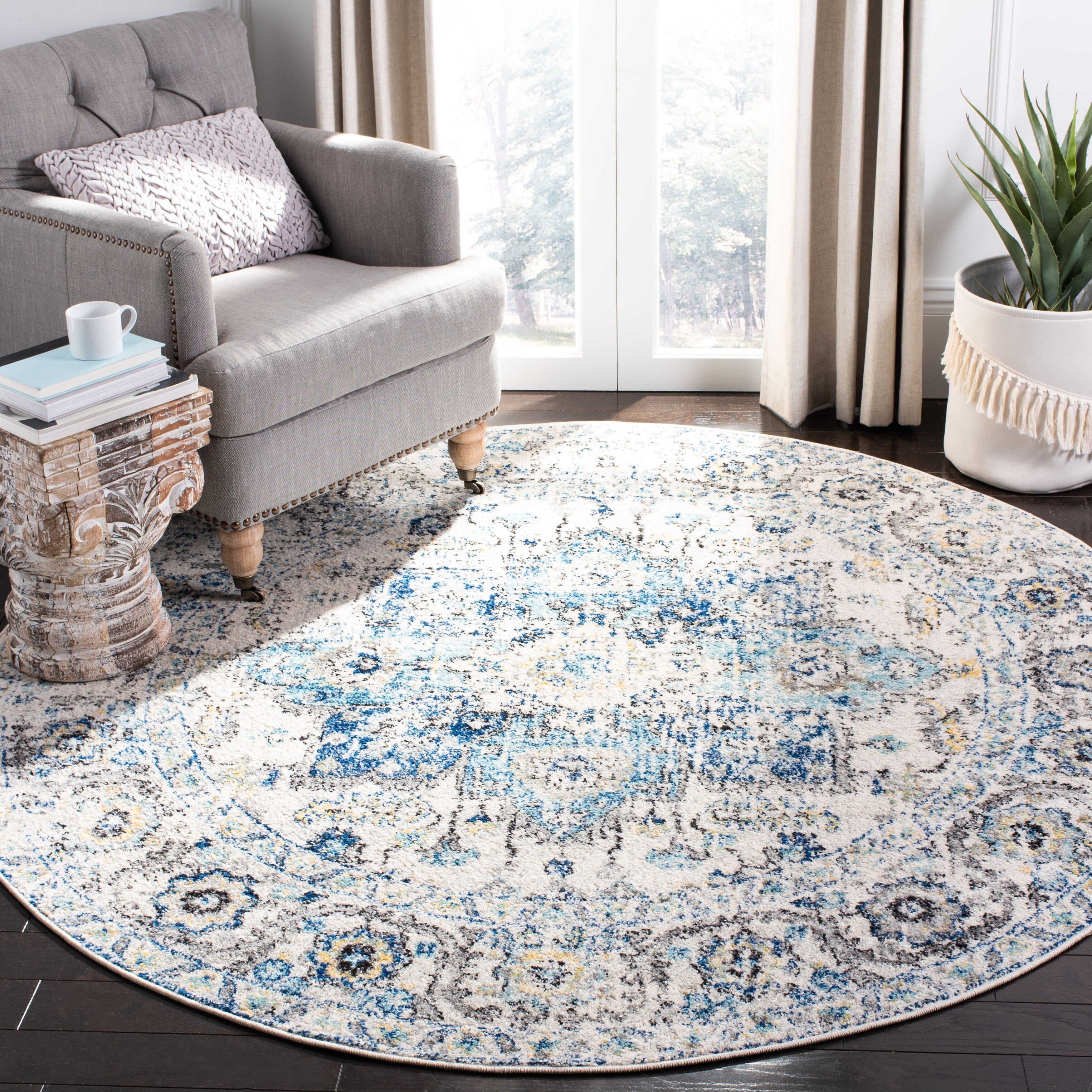 Tapis rustique vieilli SAFAVIEH Madison Delois Medallion