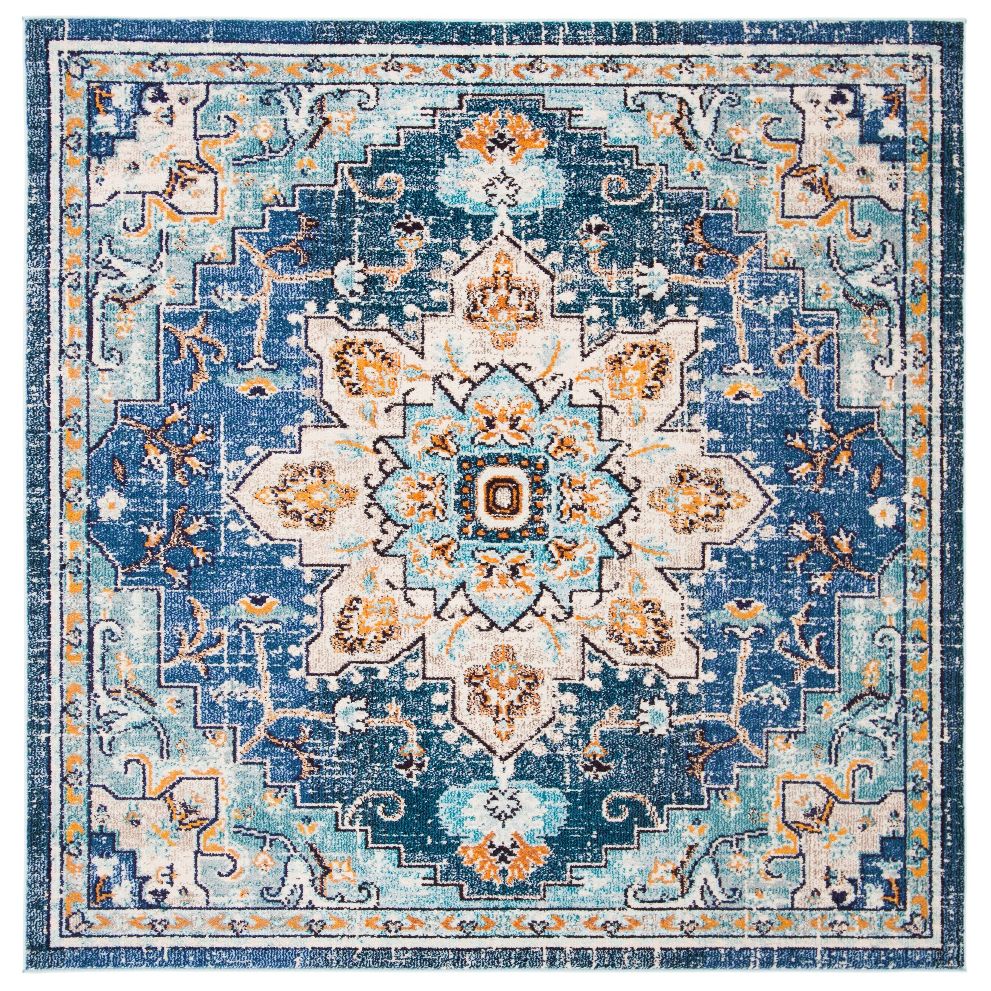 SAFAVIEH Tapis Madison Katelijne Boho médaillon vieilli