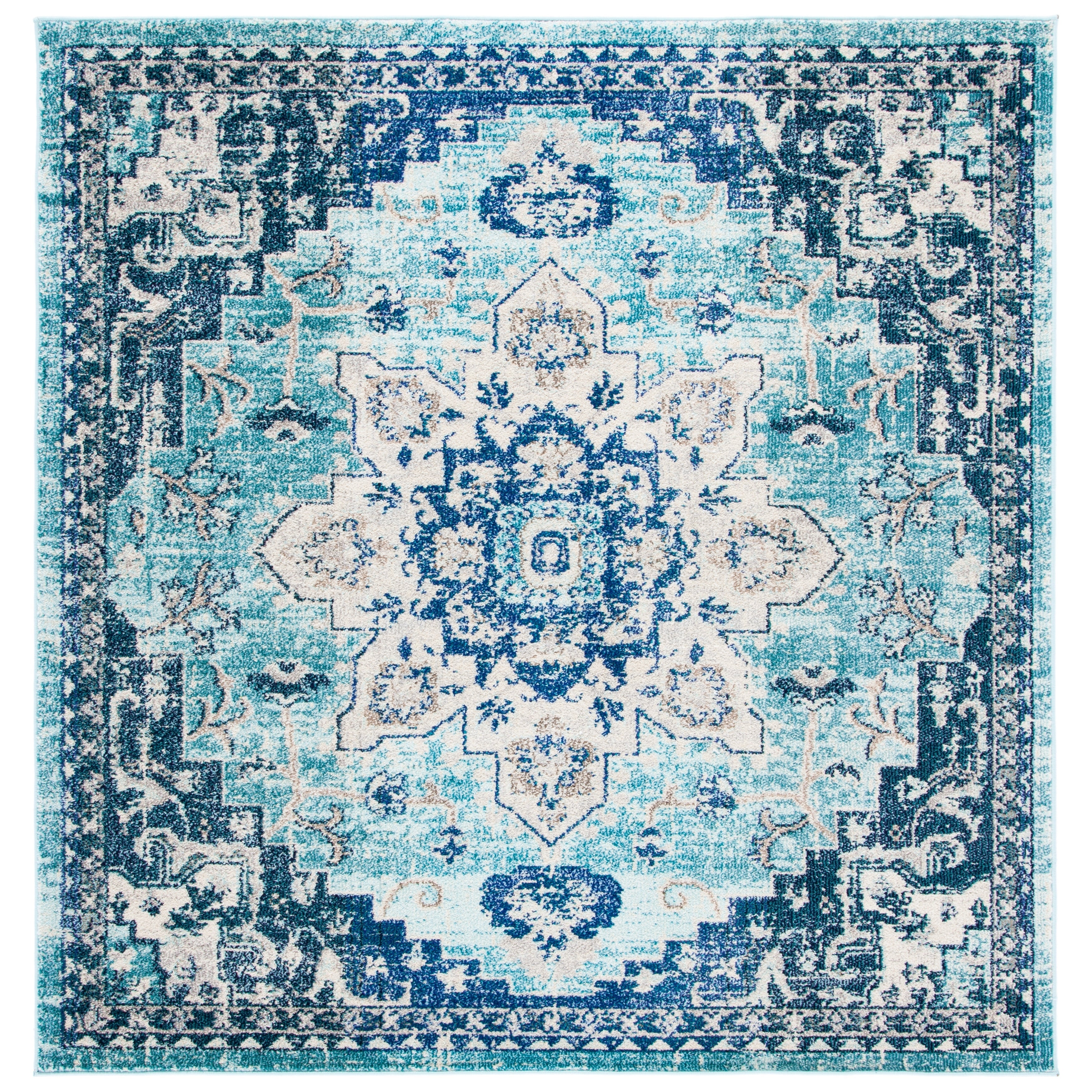 SAFAVIEH Tapis Madison Katelijne Boho médaillon vieilli