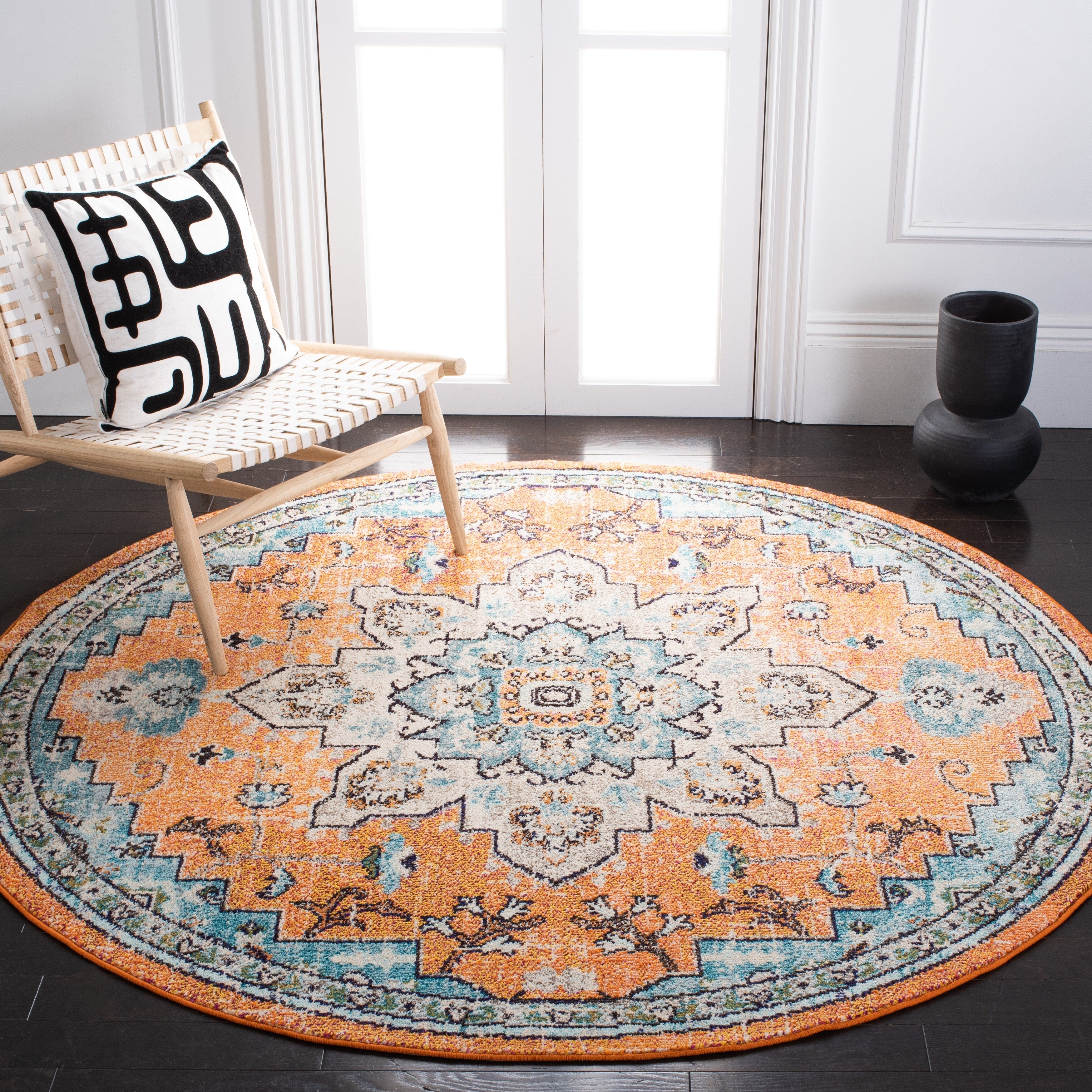 SAFAVIEH Tapis Madison Katelijne Boho médaillon vieilli