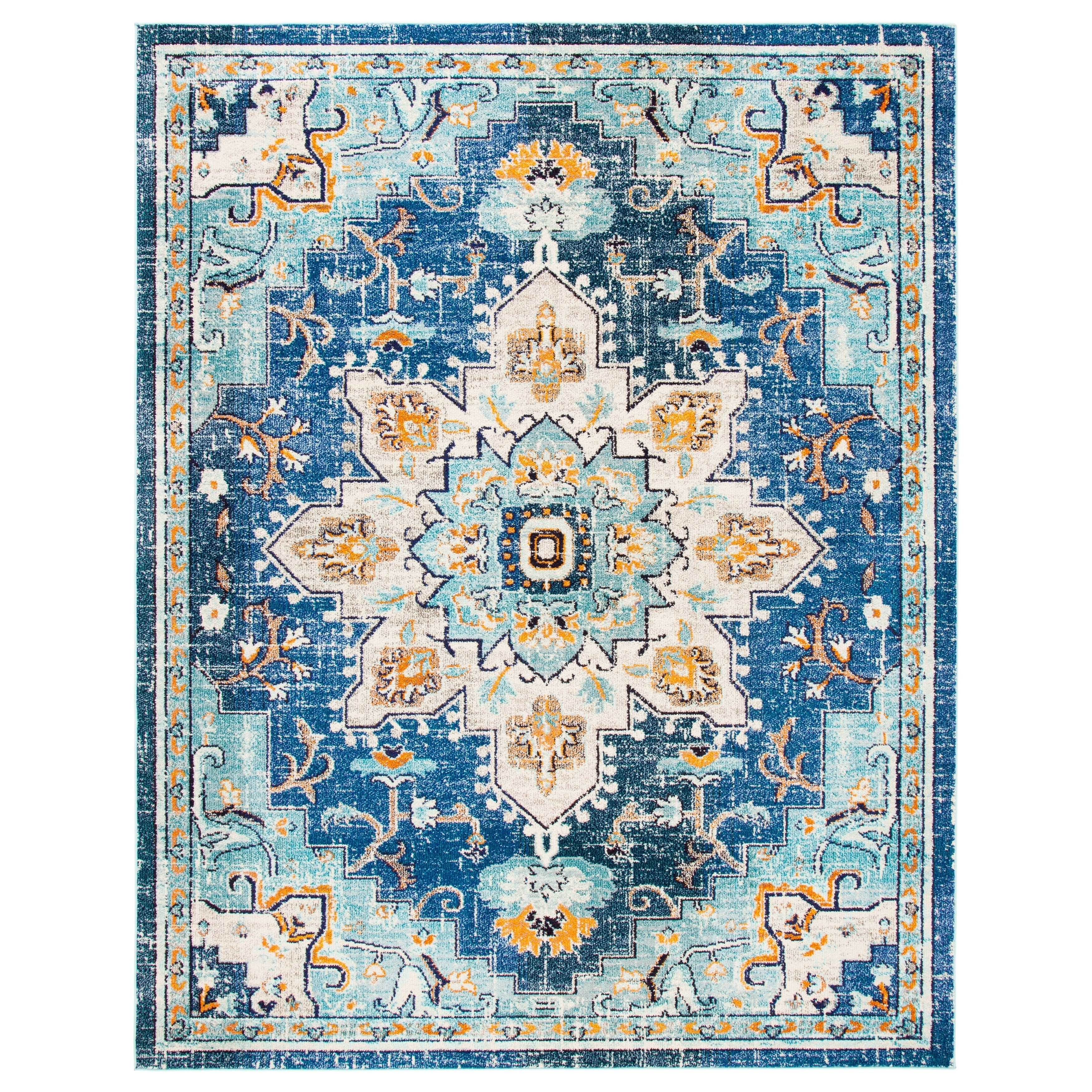 SAFAVIEH Tapis Madison Katelijne Boho médaillon vieilli