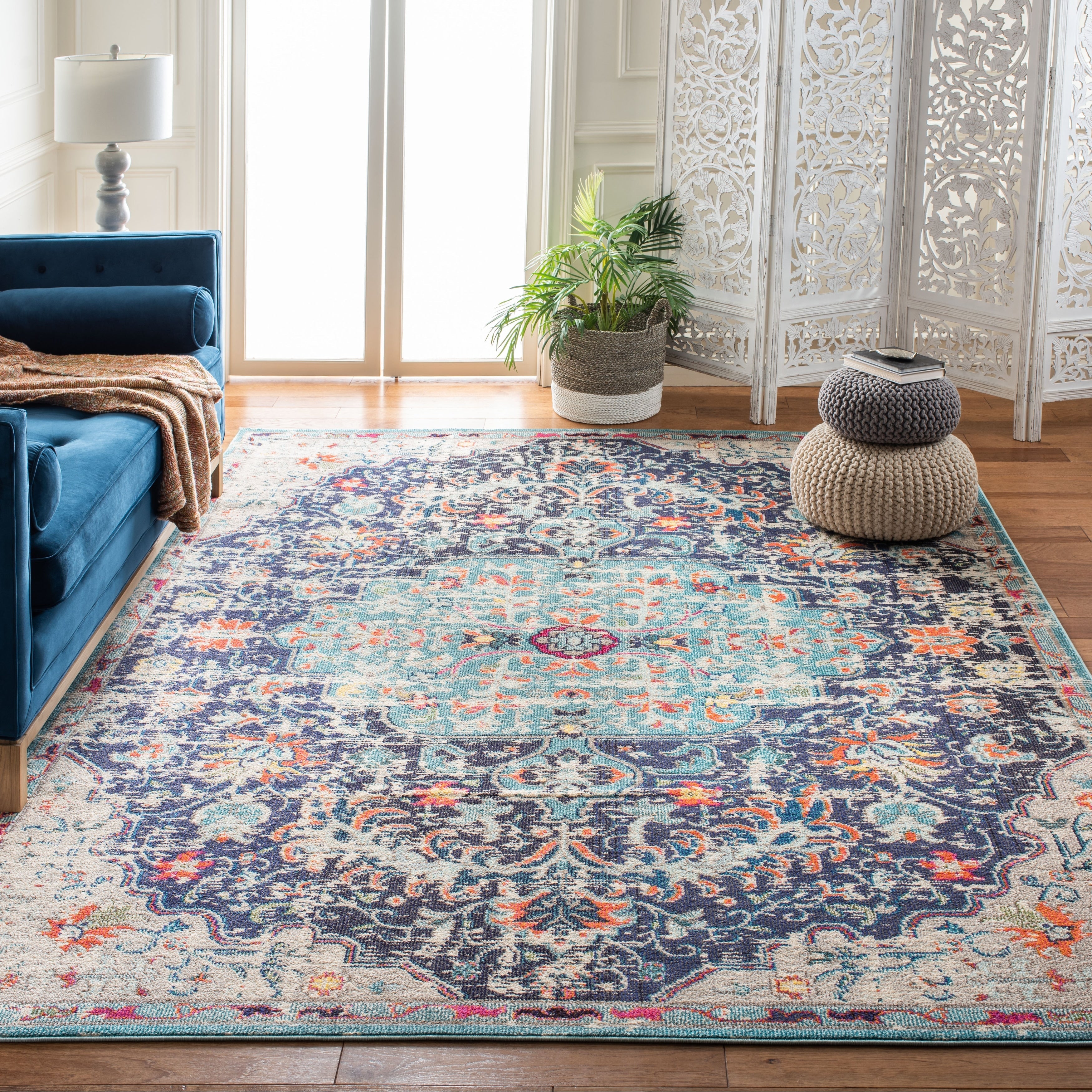 Tapis vieilli SAFAVIEH Madison Libusa Boho Medallion