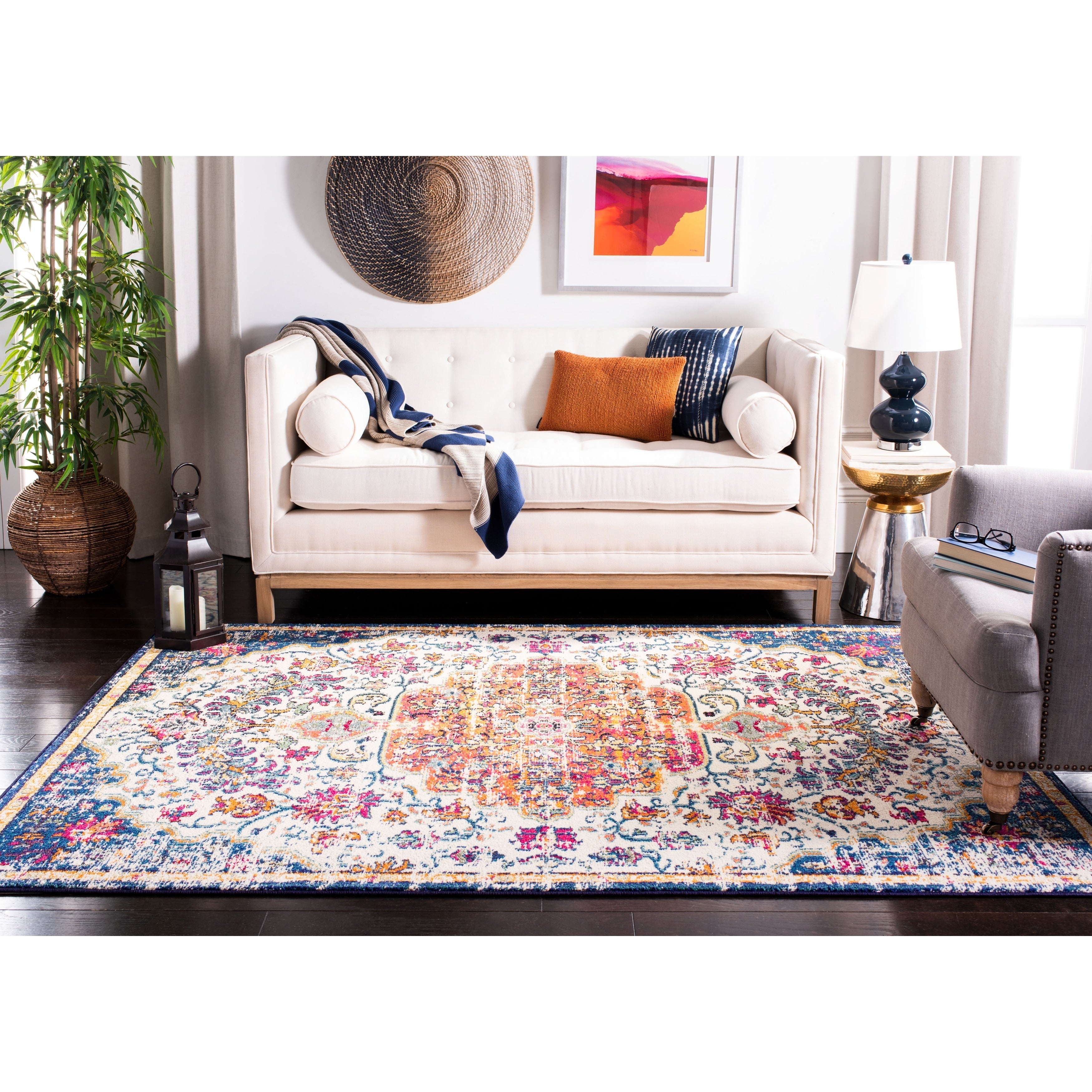 Tapis vieilli SAFAVIEH Madison Libusa Boho Medallion