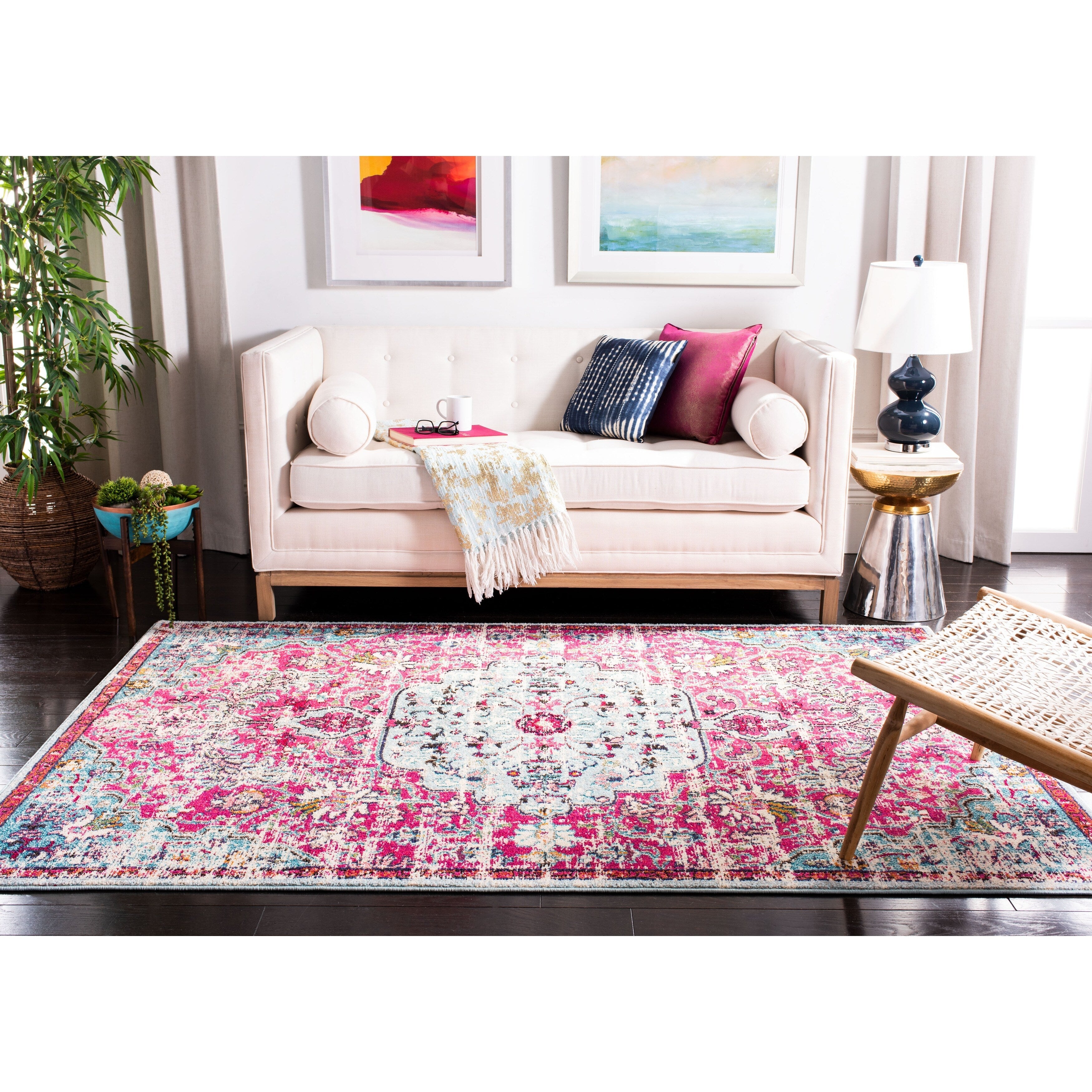 Tapis vieilli SAFAVIEH Madison Libusa Boho Medallion