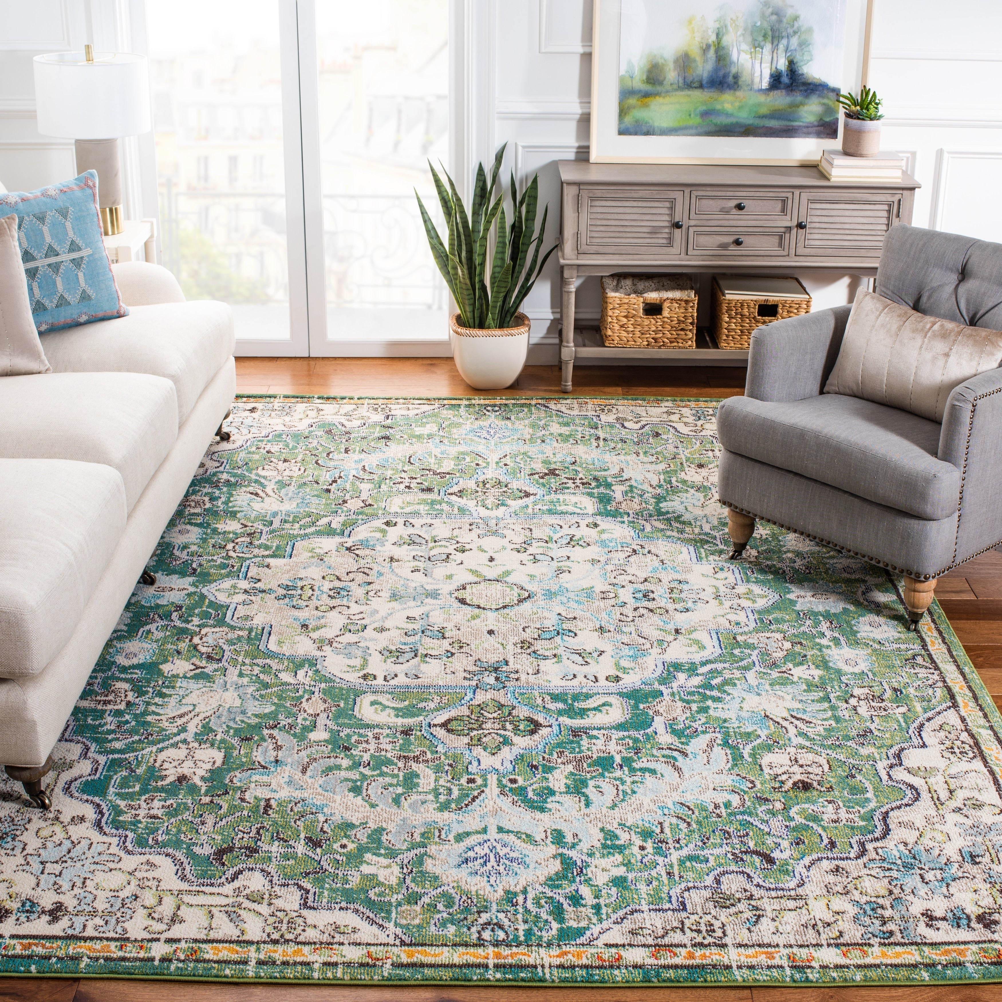 Tapis vieilli SAFAVIEH Madison Libusa Boho Medallion