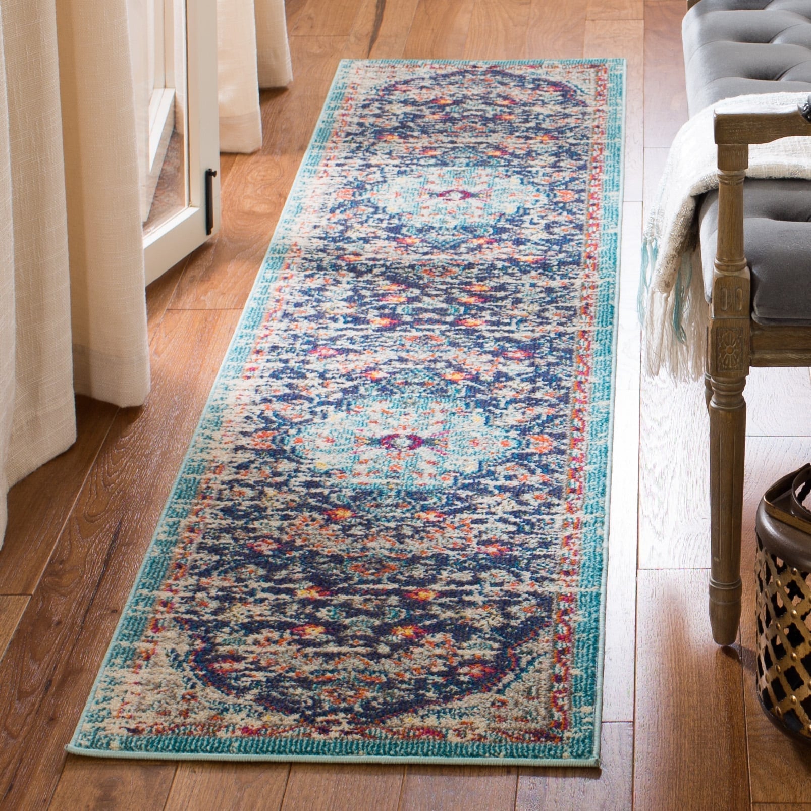 Tapis vieilli SAFAVIEH Madison Libusa Boho Medallion