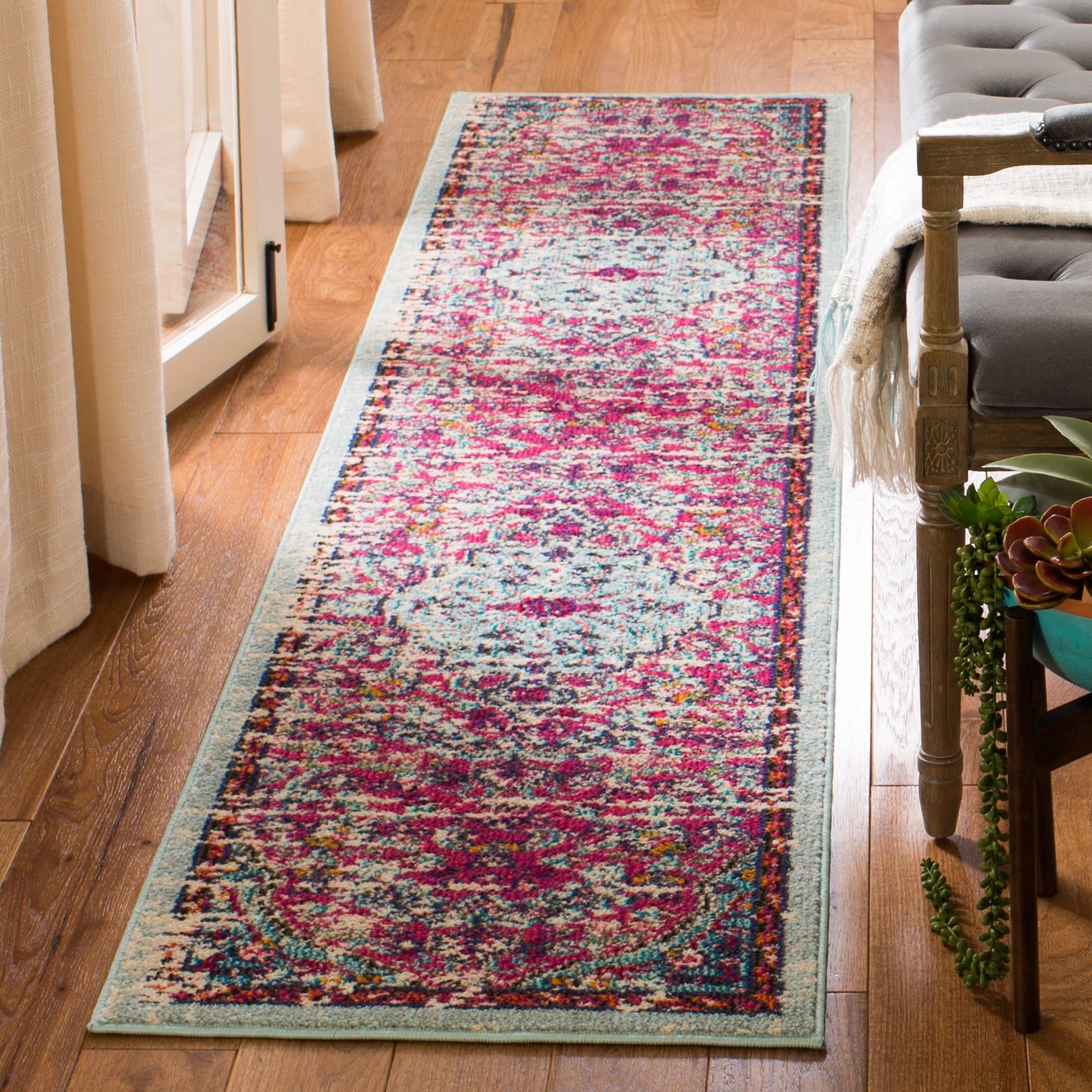 Tapis vieilli SAFAVIEH Madison Libusa Boho Medallion