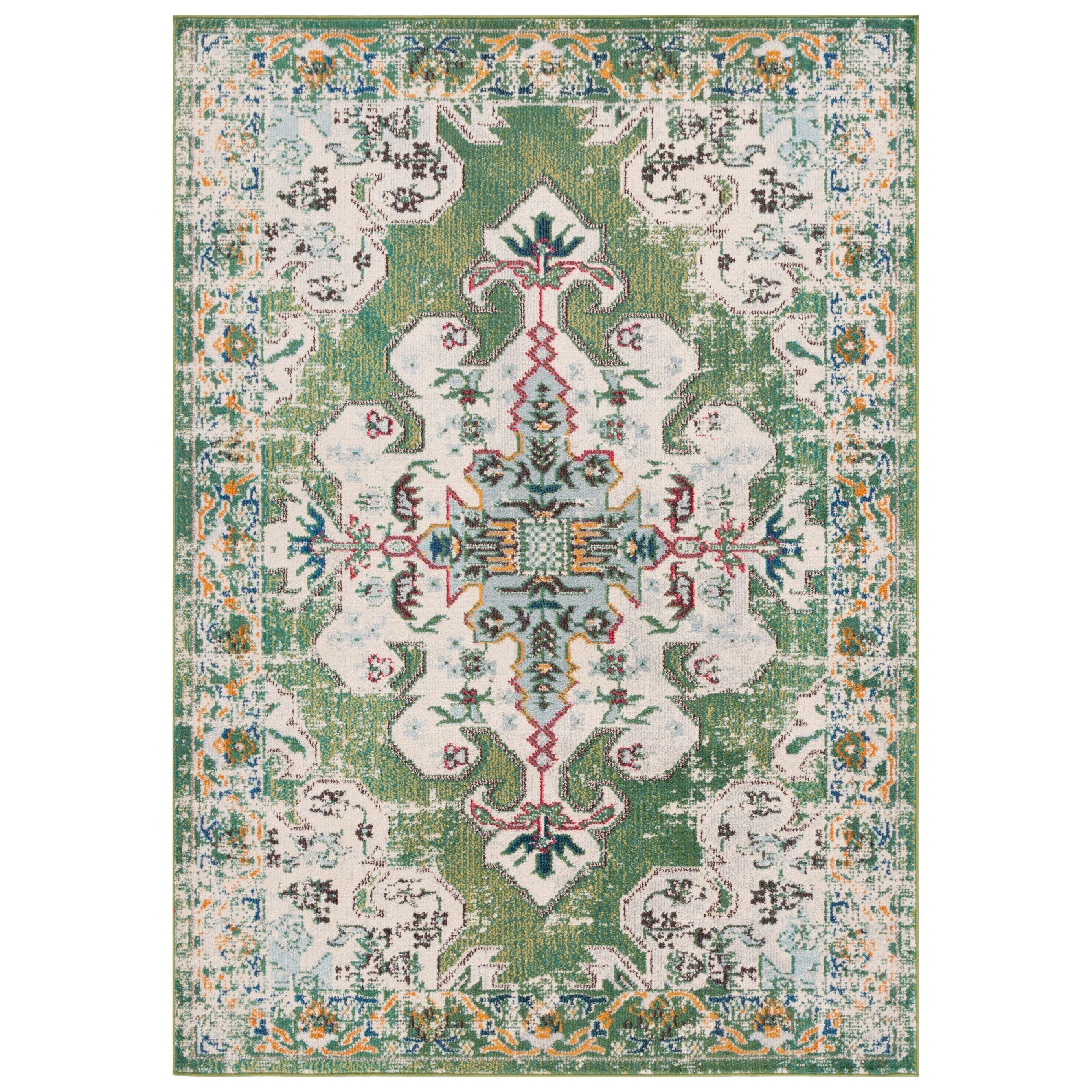 Tapis décoratif SAFAVIEH Madison Marilou Boho Medallion effet vieilli