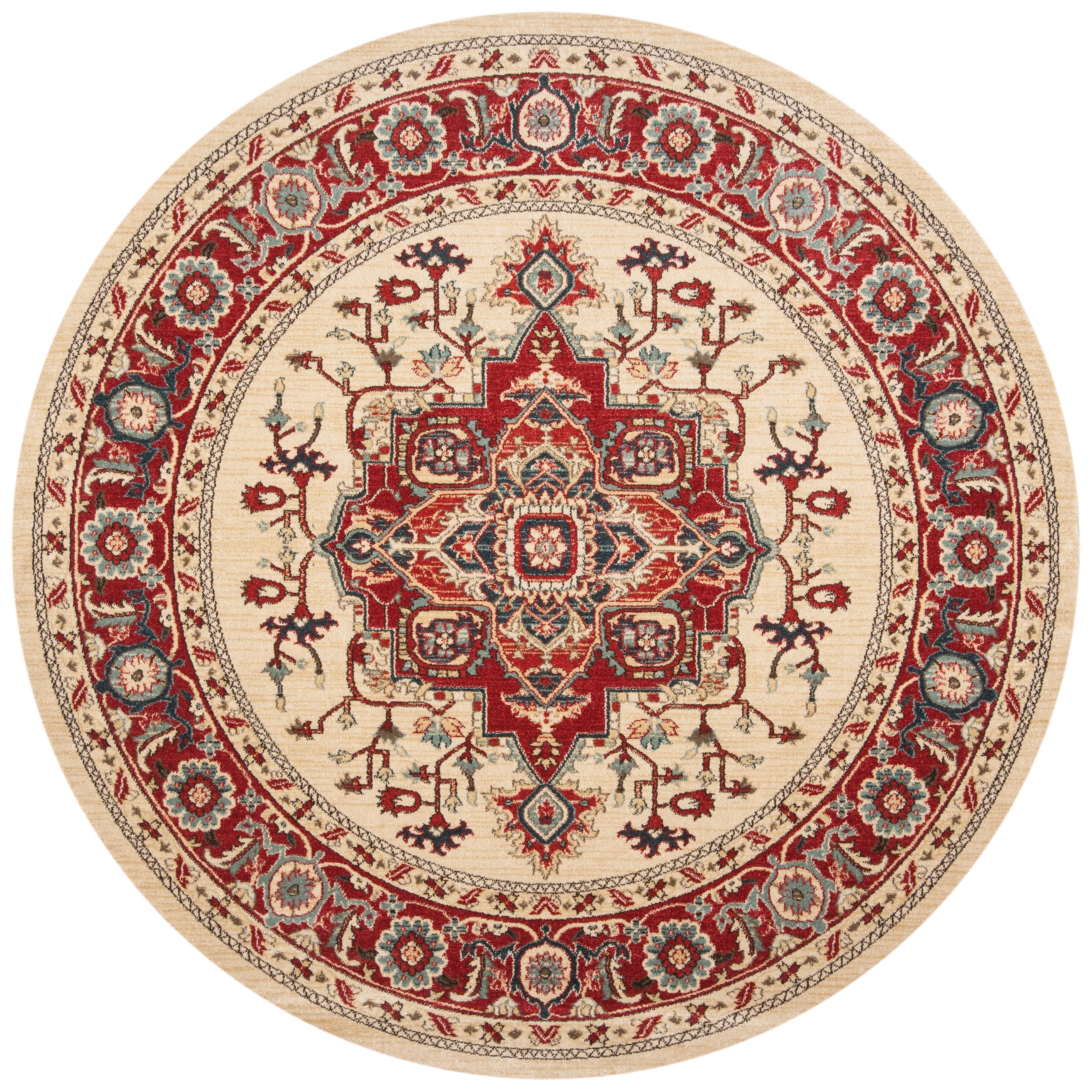 Tapis SAFAVIEH Mahal Beverley Traditional Grandeur Rouge/Naturel