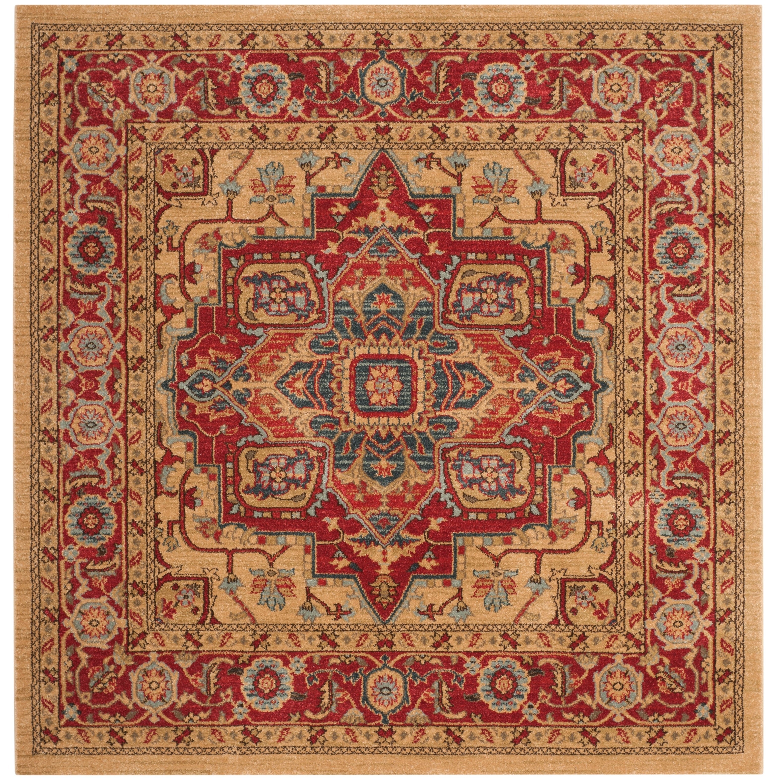 Tapis SAFAVIEH Mahal Beverley Traditional Grandeur Rouge/Naturel