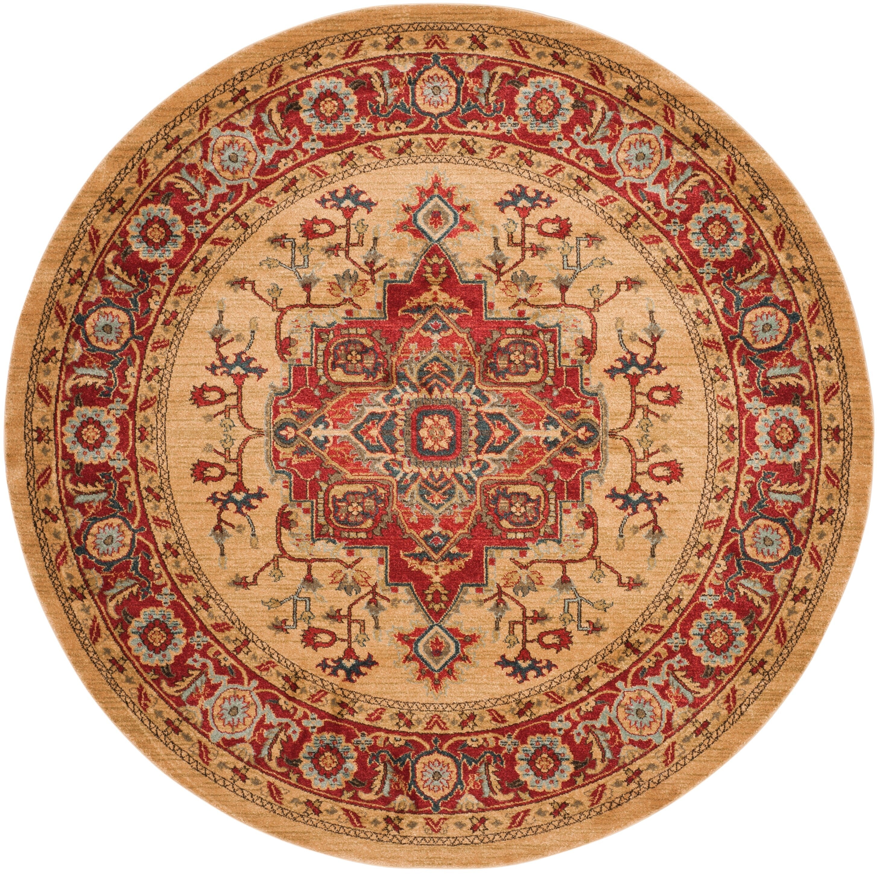 Tapis SAFAVIEH Mahal Beverley Traditional Grandeur Rouge/Naturel