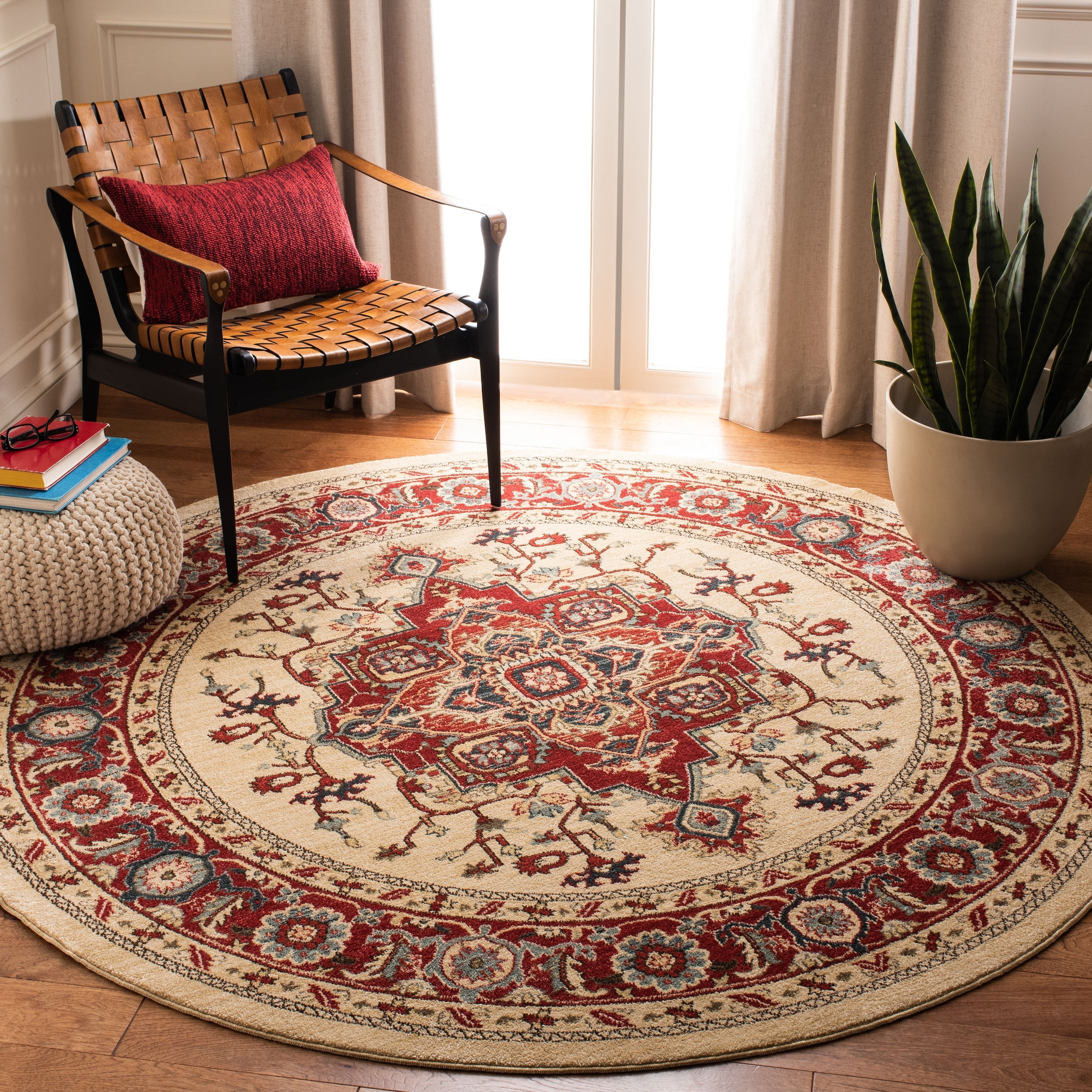 Tapis SAFAVIEH Mahal Beverley Traditional Grandeur Rouge/Naturel