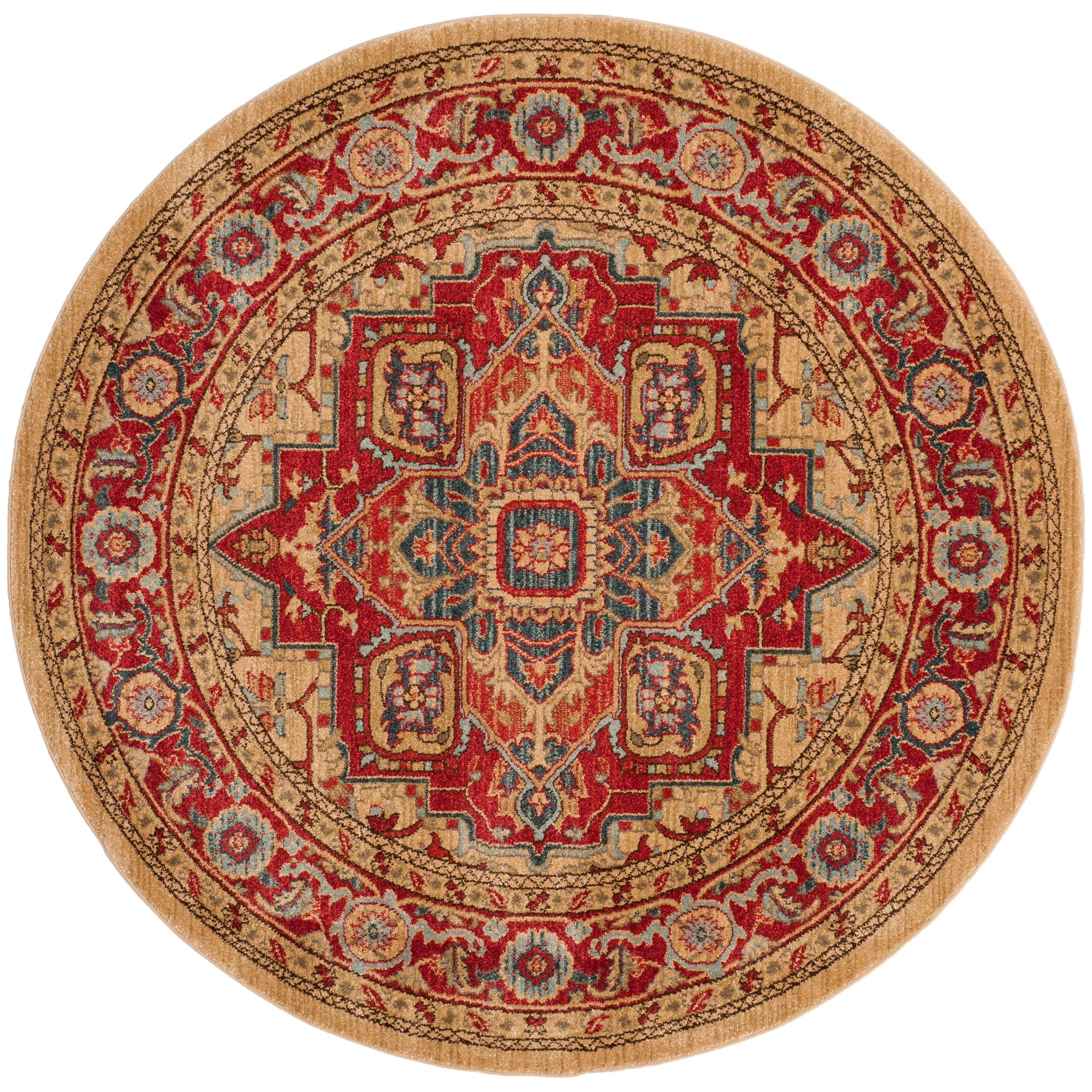 Tapis SAFAVIEH Mahal Beverley Traditional Grandeur Rouge/Naturel