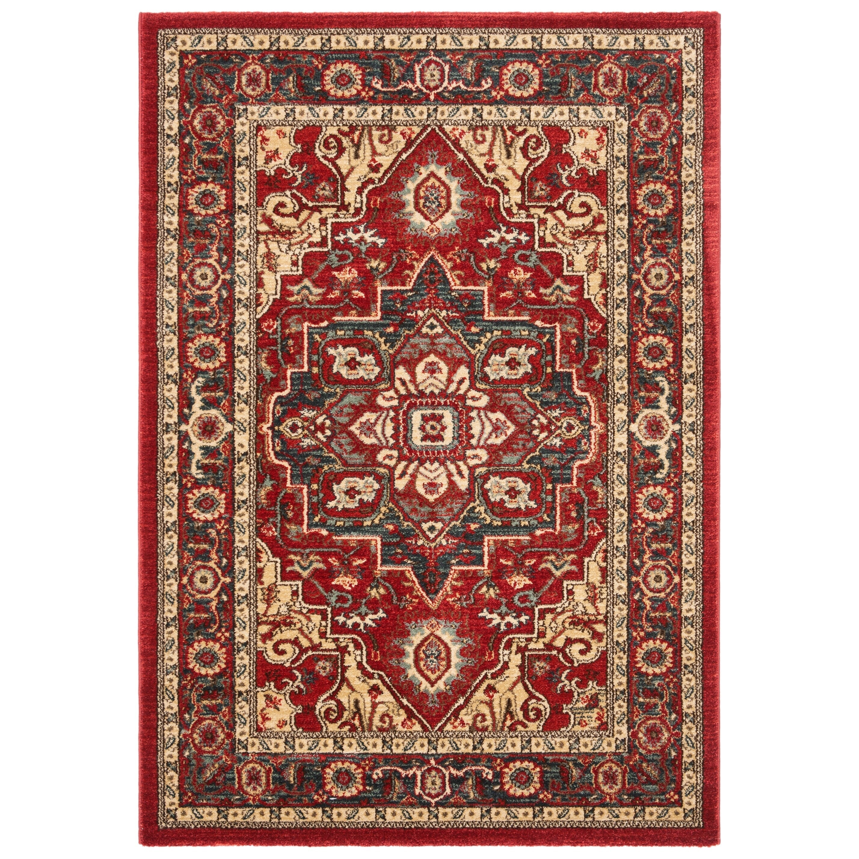 Tapis SAFAVIEH Mahal Beverley Traditional Grandeur Rouge/Naturel