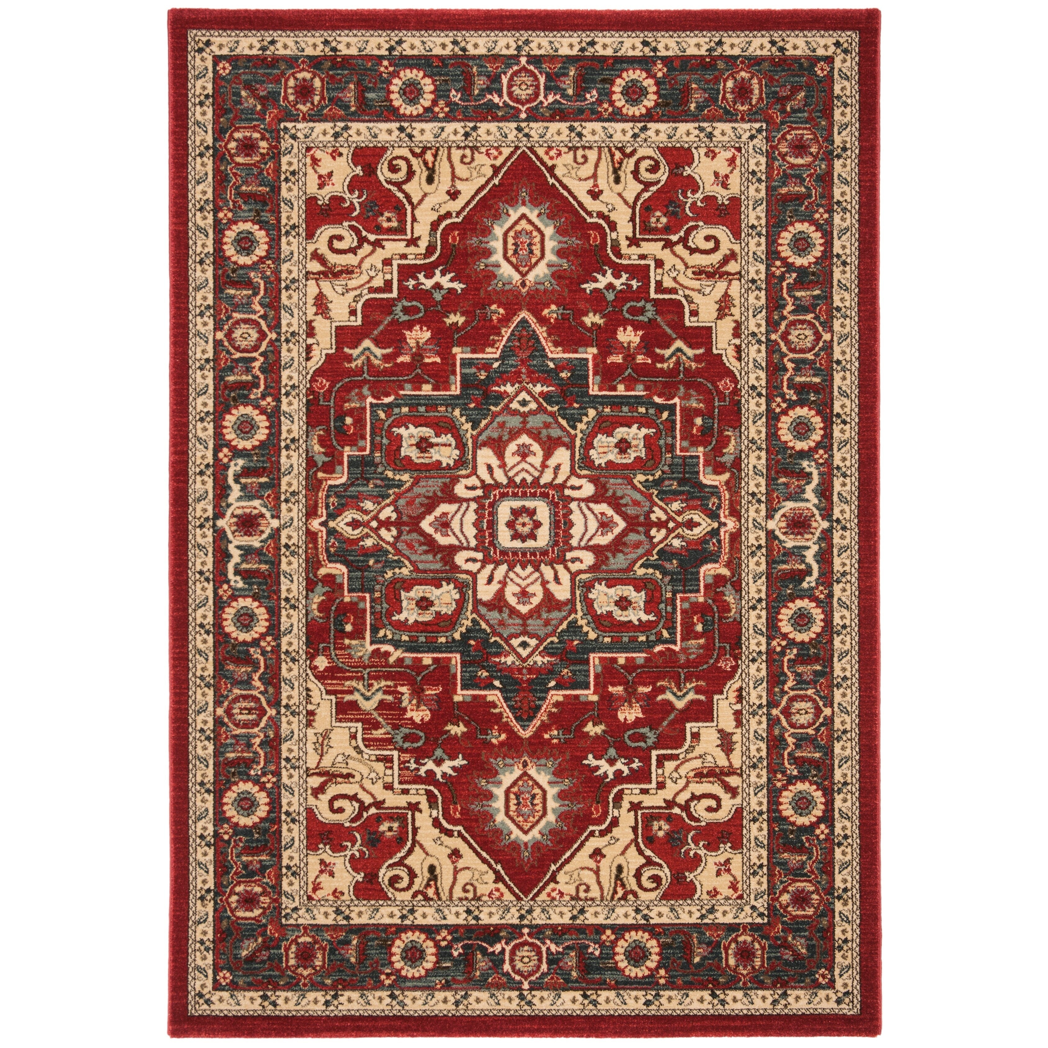 Tapis SAFAVIEH Mahal Beverley Traditional Grandeur Rouge/Naturel
