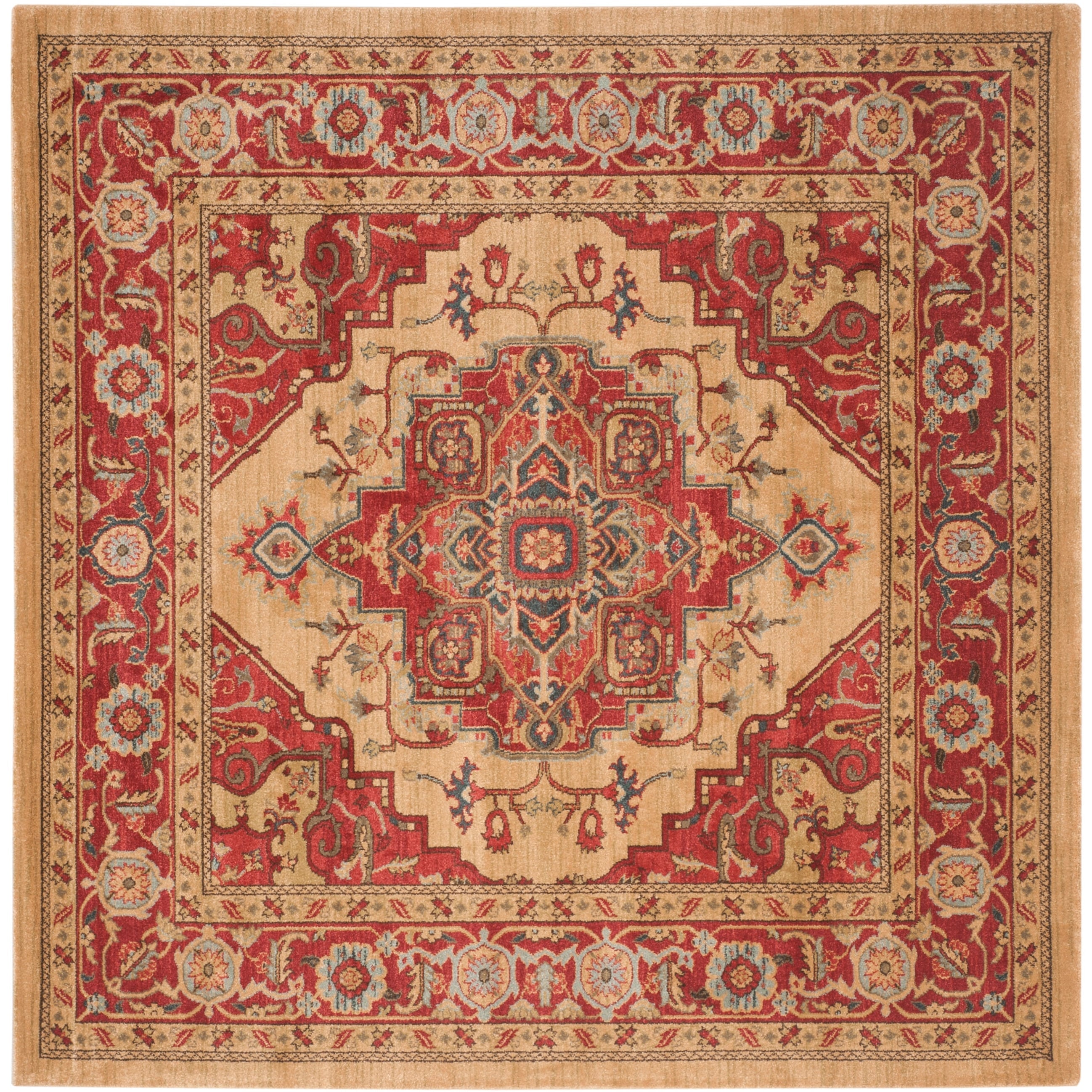 Tapis SAFAVIEH Mahal Beverley Traditional Grandeur Rouge/Naturel