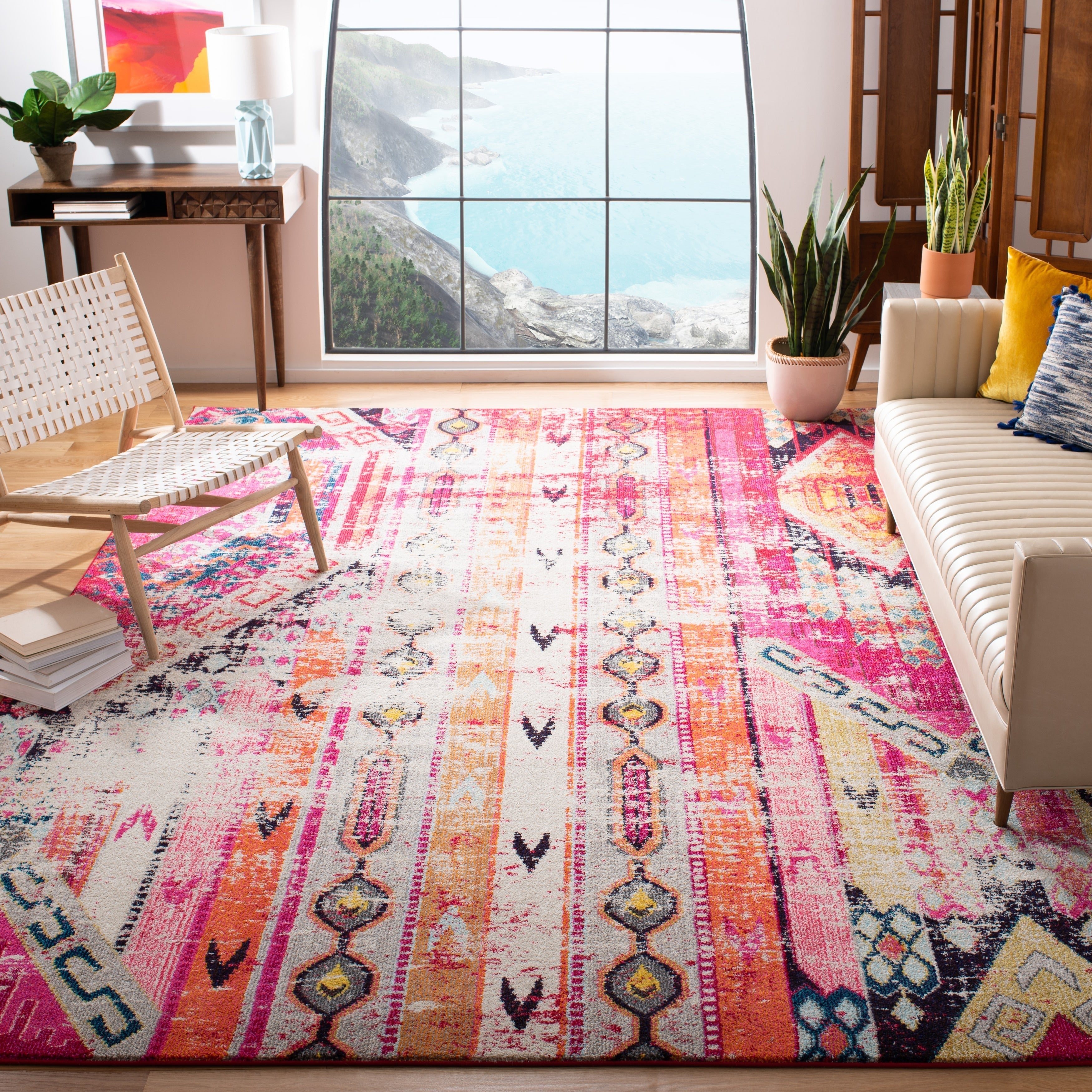 SAFAVIEH Tapis Boho vieilli Monaco Brunhildis