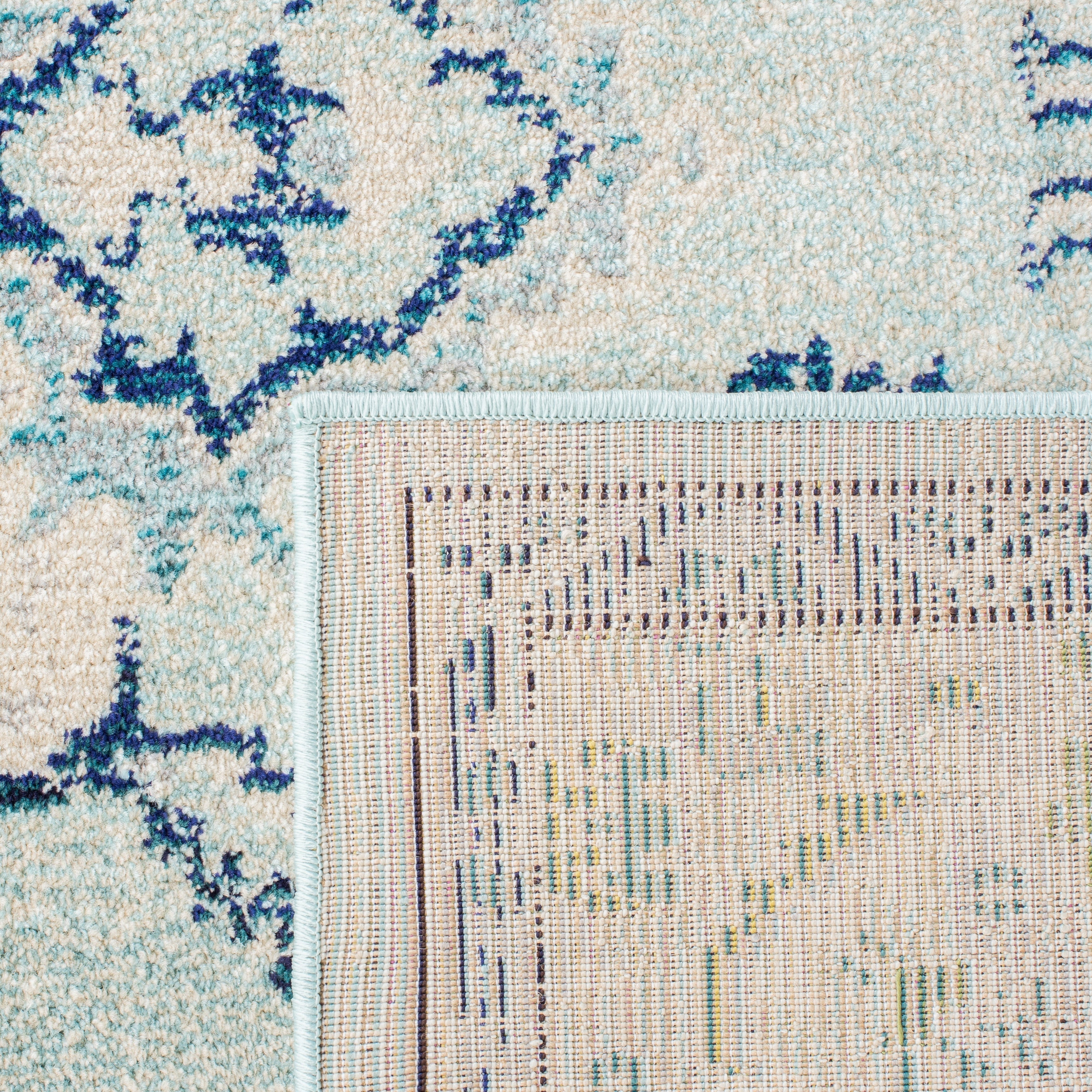 Tapis décoratif style médaillon bohème Monaco Oceane de SAFAVIEH