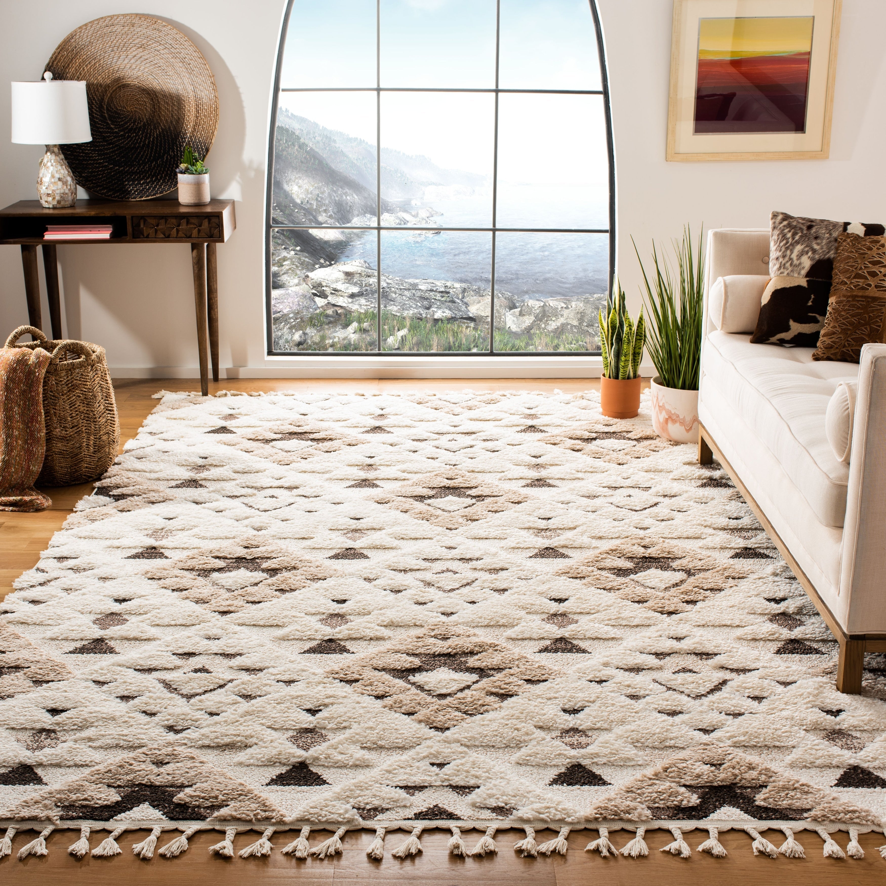 Tapis marocain à poils longs SAFAVIEH Delores, 5 cm d'épaisseur