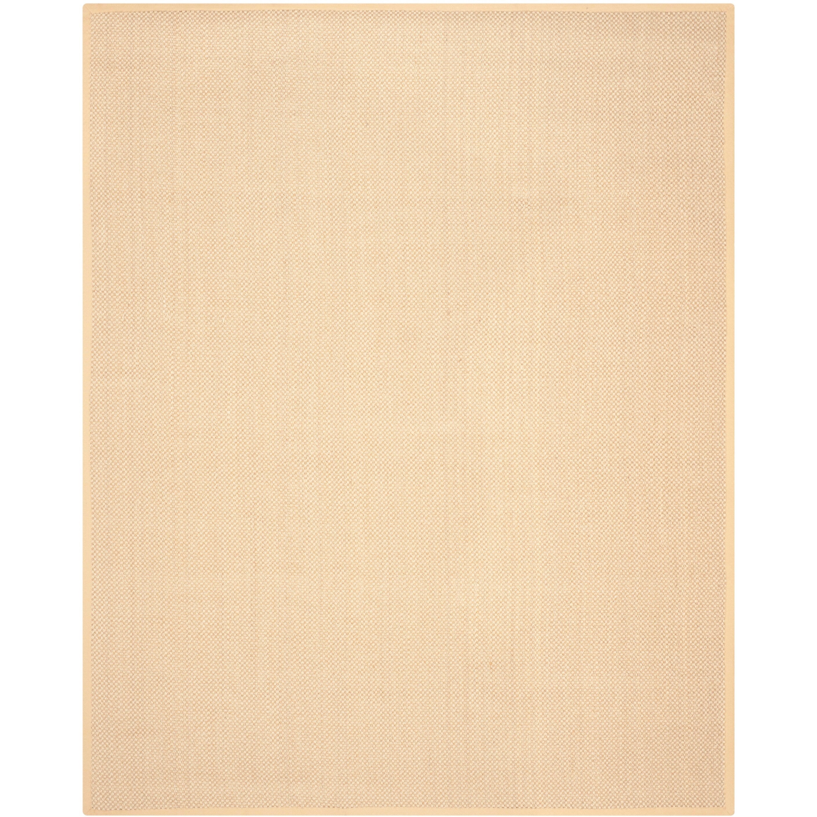 Tapis à bordure en sisal Elmyra en fibre naturelle SAFAVIEH