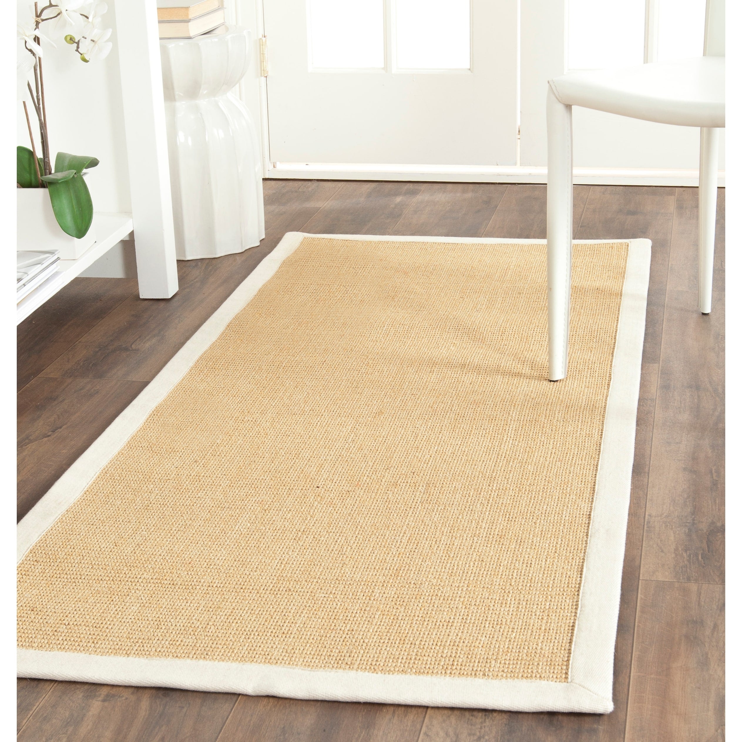 Tapis en sisal à bordure Madelyn en fibre naturelle SAFAVIEH