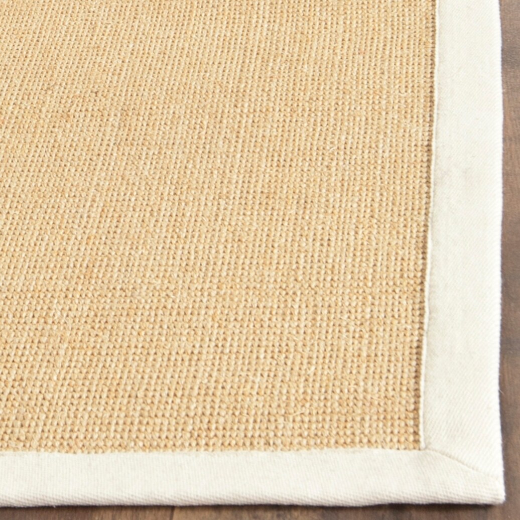 Tapis en sisal à bordure Madelyn en fibre naturelle SAFAVIEH