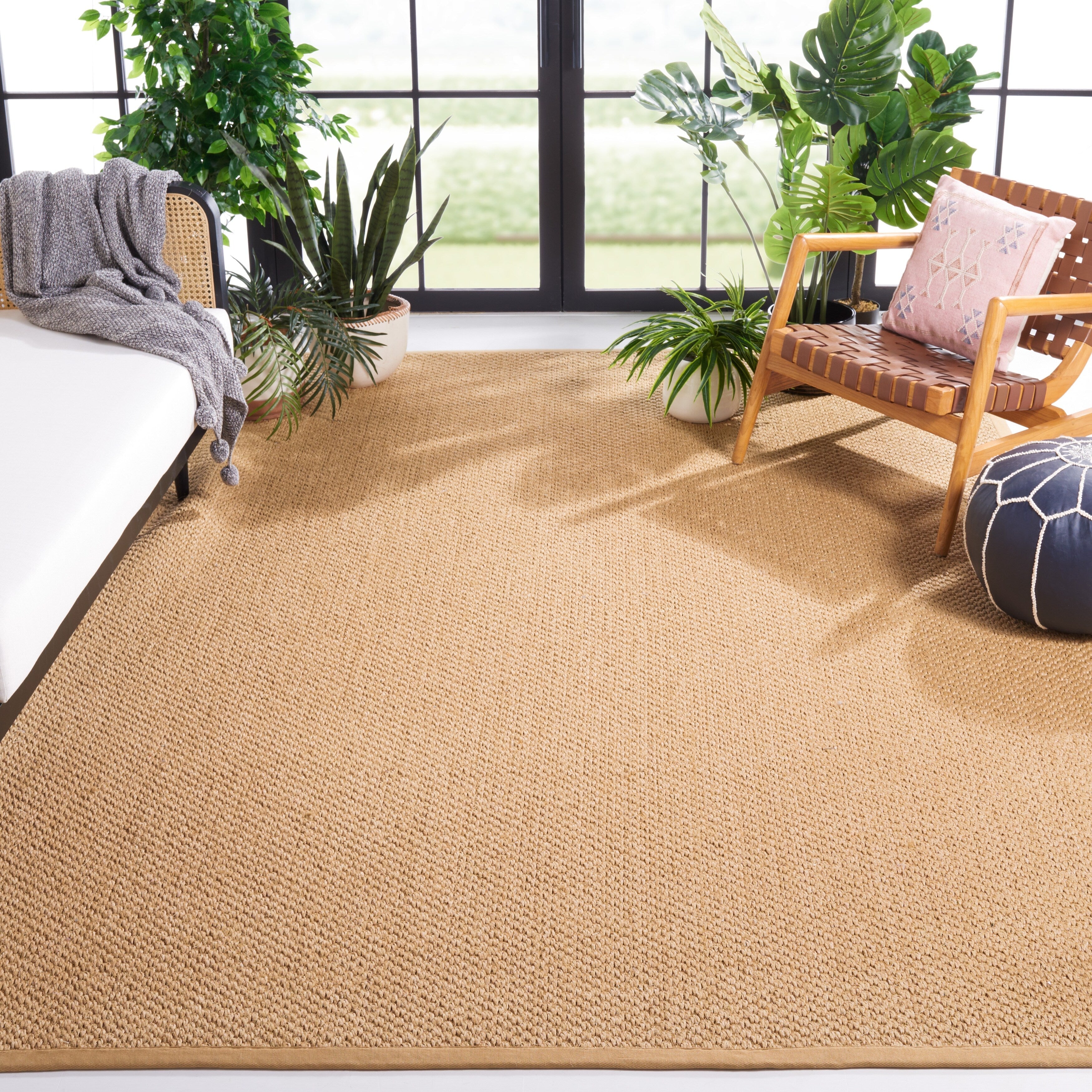 Tapis en sisal Mira Giesela en fibre naturelle SAFAVIEH
