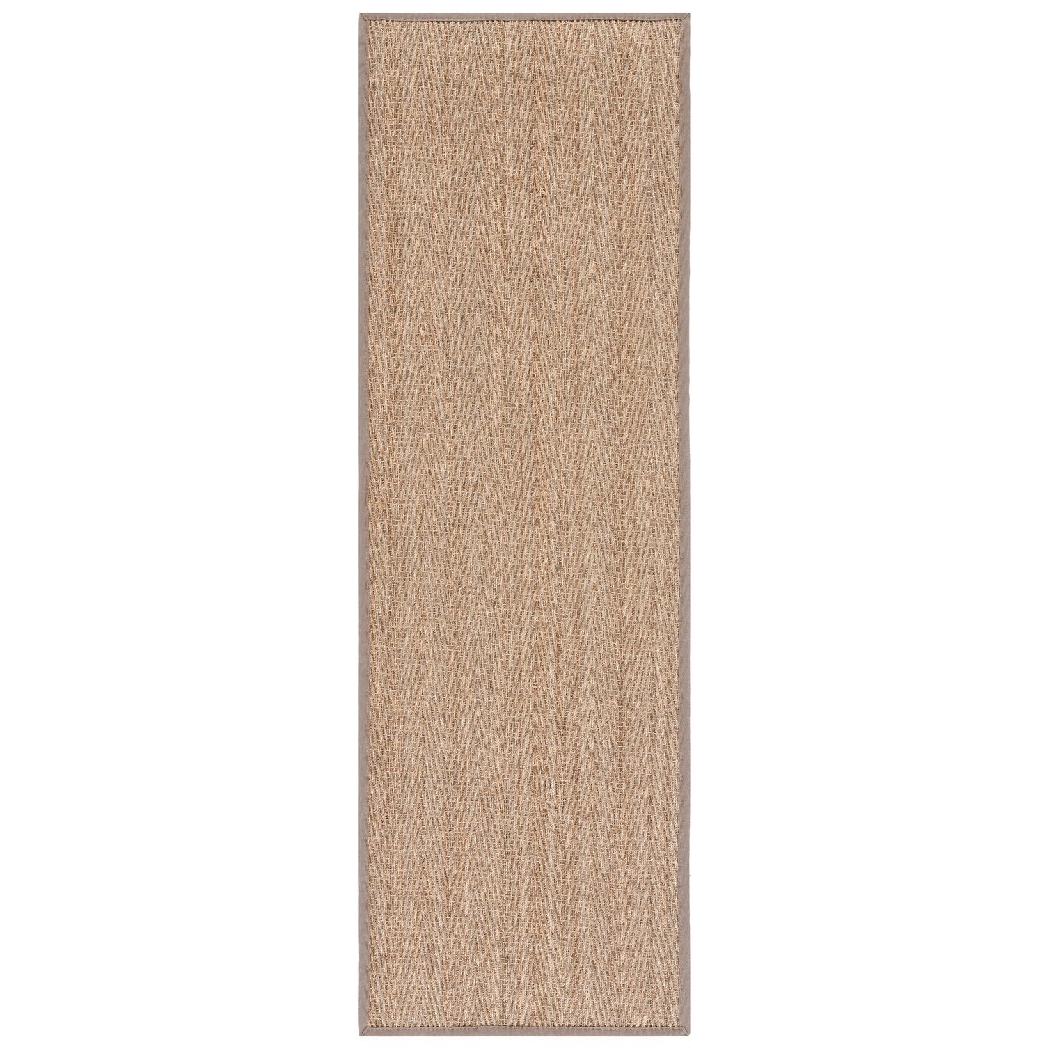 Tapis en jonc de mer à chevrons et à motif Trilby en fibres naturelles SAFAVIEH