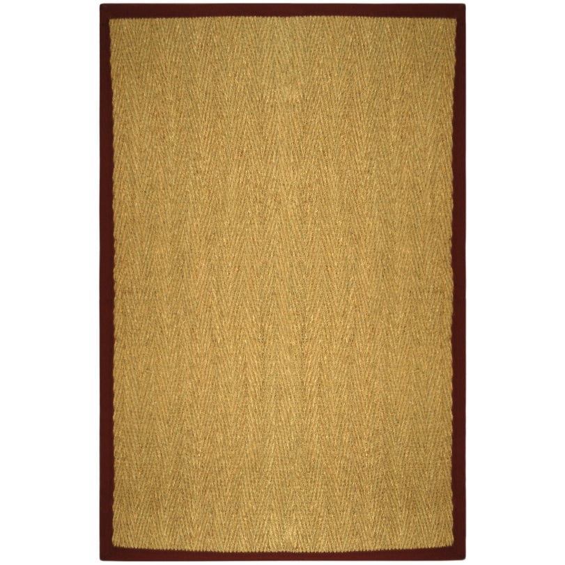 Tapis en jonc de mer à chevrons et à motif Trilby en fibres naturelles SAFAVIEH