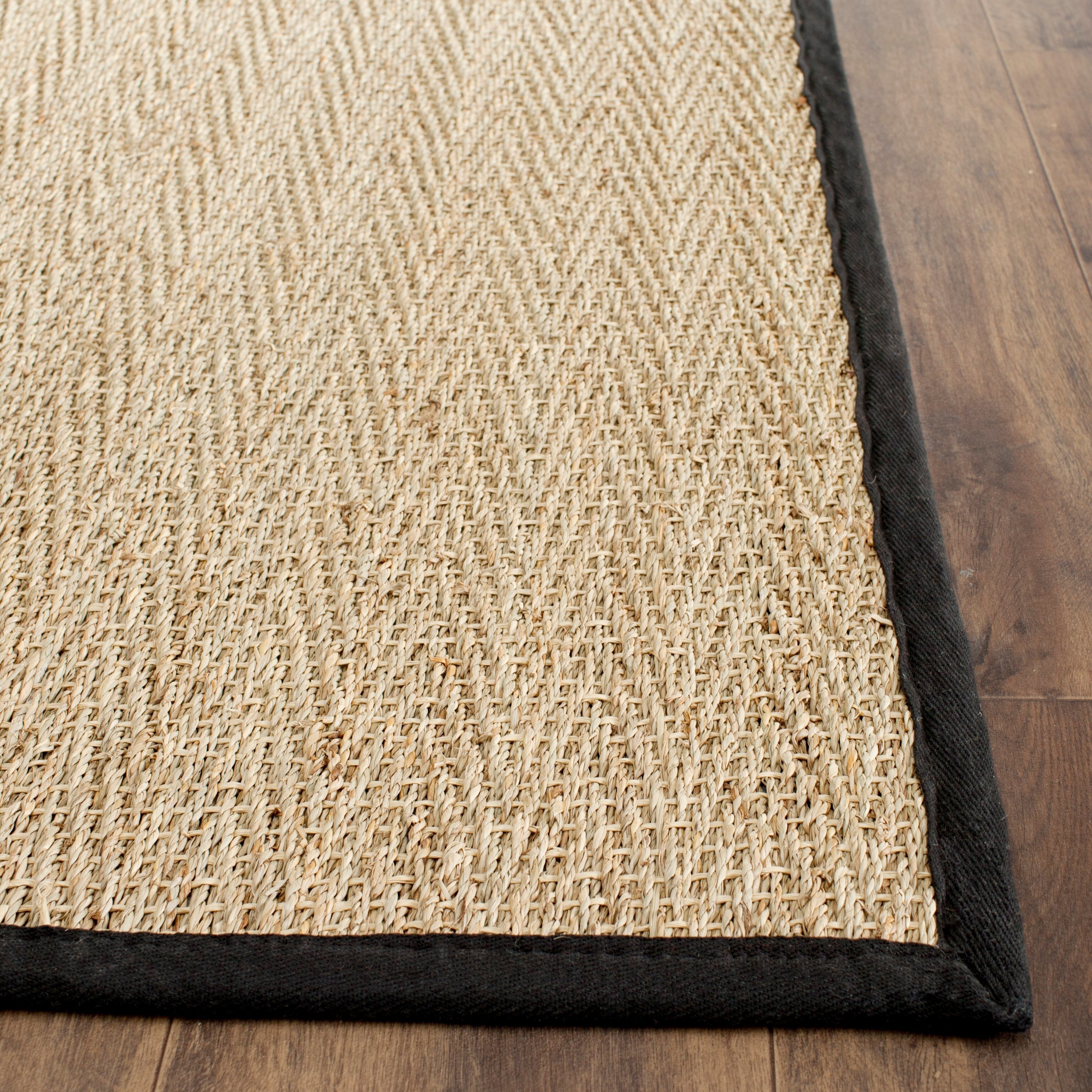Tapis en jonc de mer à chevrons et à motif Trilby en fibres naturelles SAFAVIEH