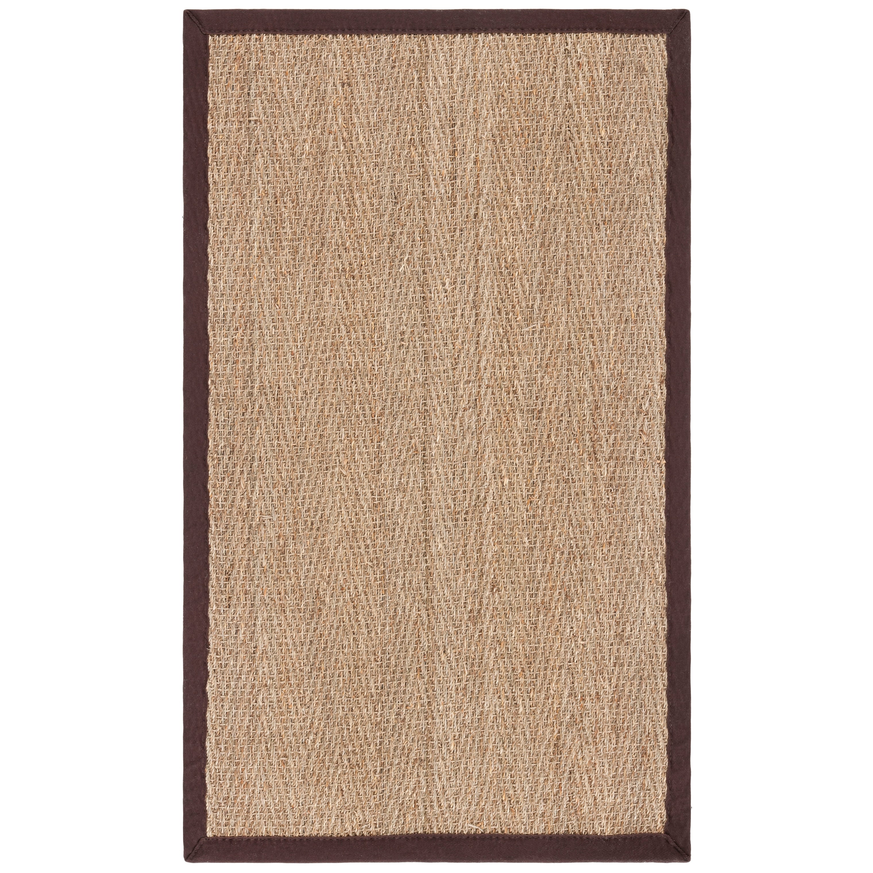 Tapis en jonc de mer à chevrons et à motif Trilby en fibres naturelles SAFAVIEH