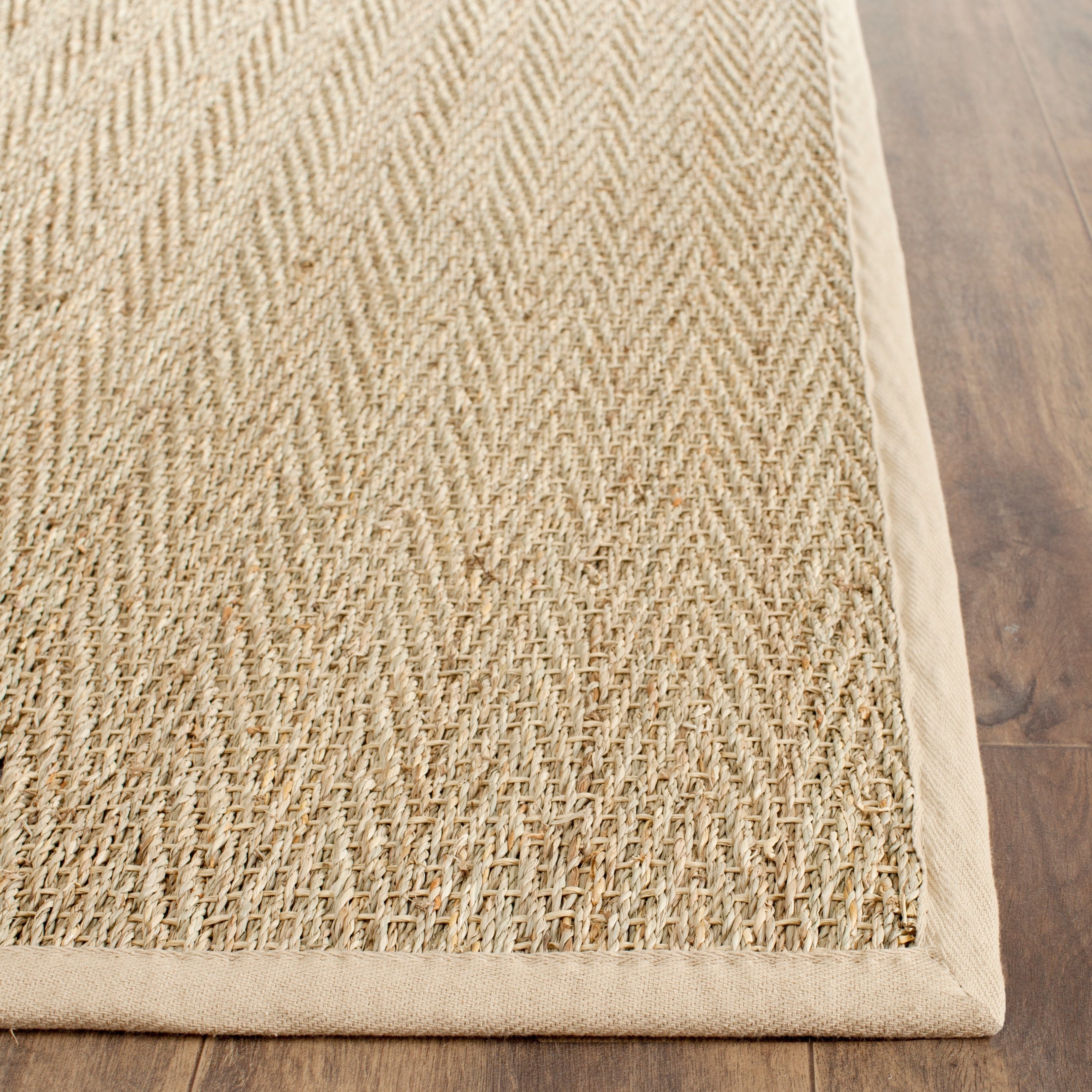 Tapis en jonc de mer à chevrons et à motif Trilby en fibres naturelles SAFAVIEH