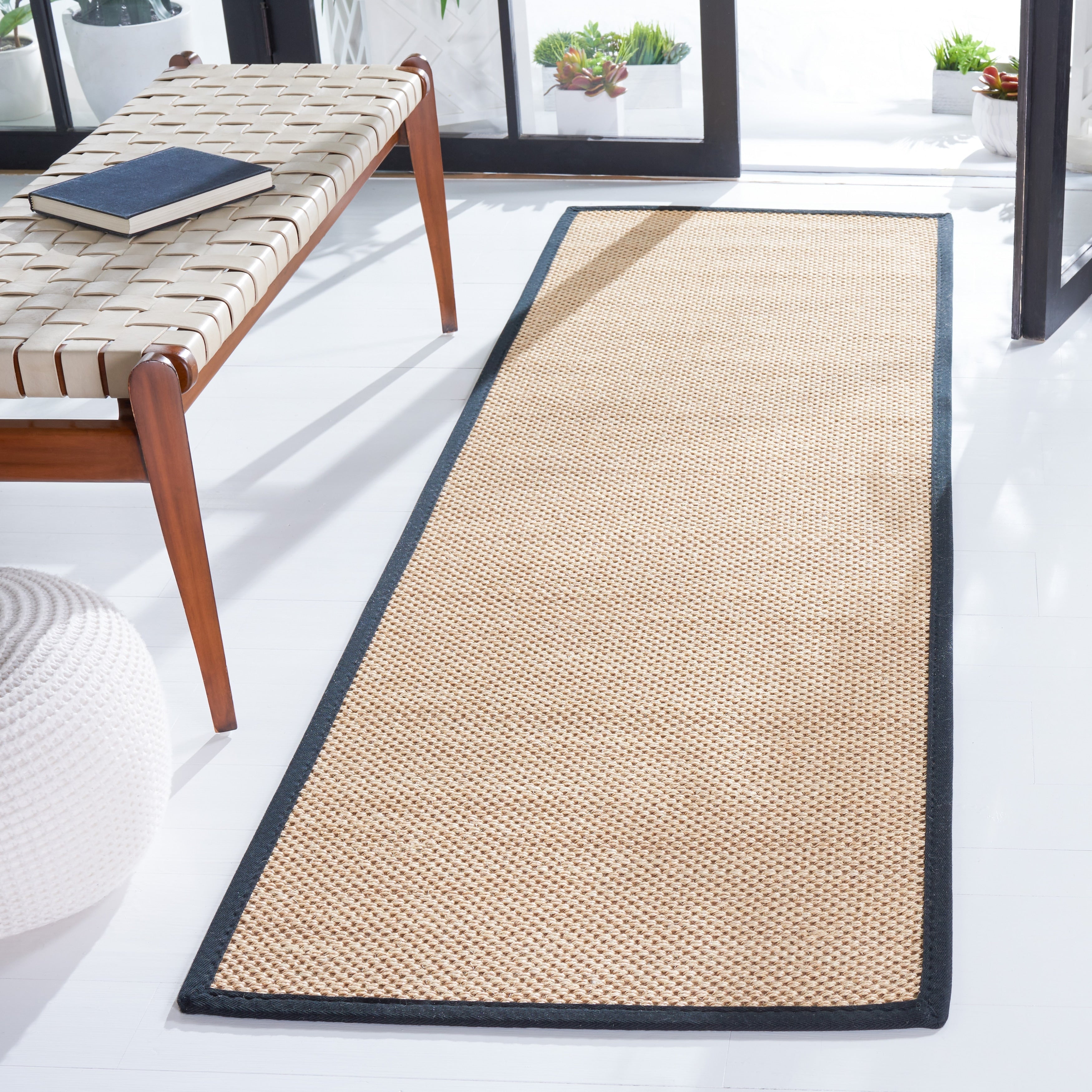 Tapis en sisal à bordure décontractée Venus en fibre naturelle SAFAVIEH