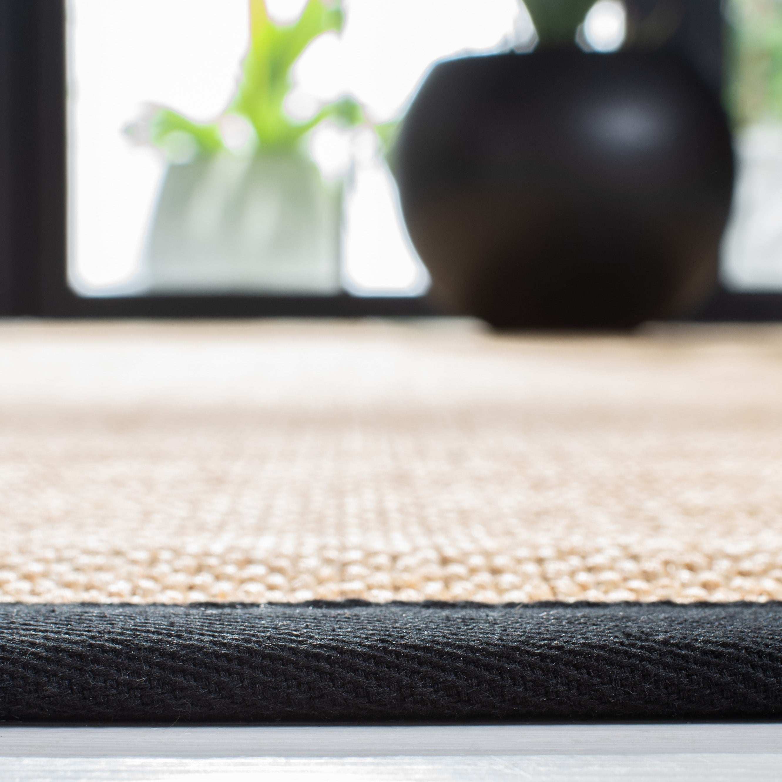 Tapis en sisal à bordure décontractée Venus en fibre naturelle SAFAVIEH