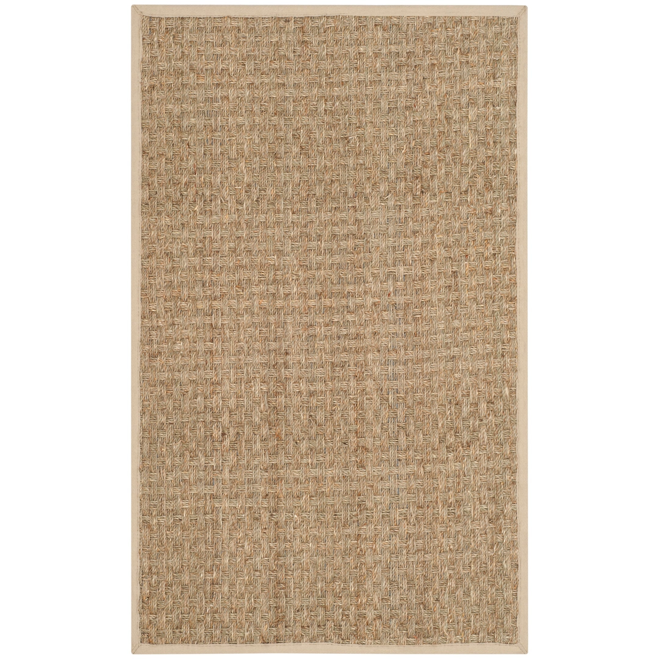 Tapis en jonc de mer tissé en fibre naturelle Zymryd SAFAVIEH