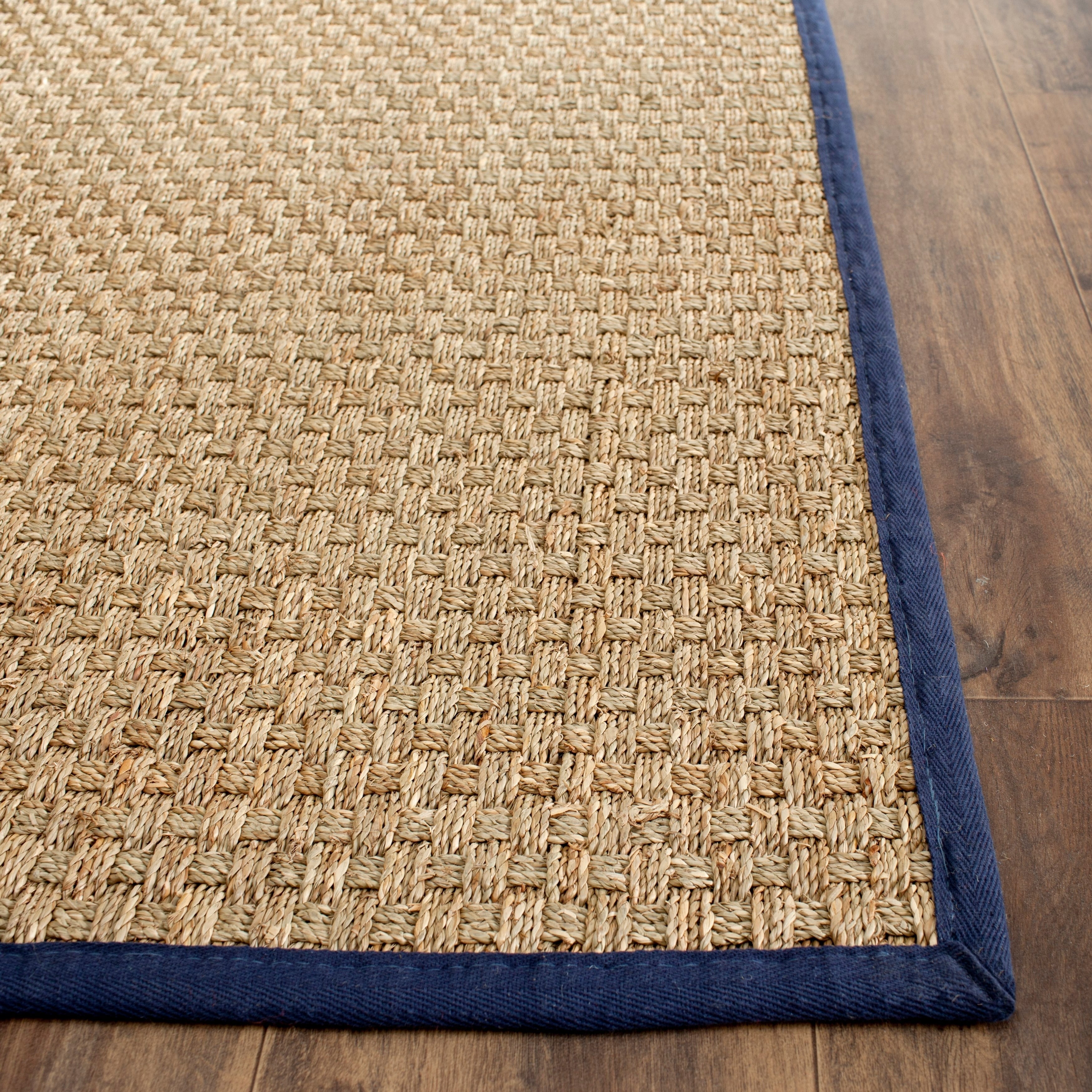 Tapis en jonc de mer tissé en fibre naturelle Zymryd SAFAVIEH