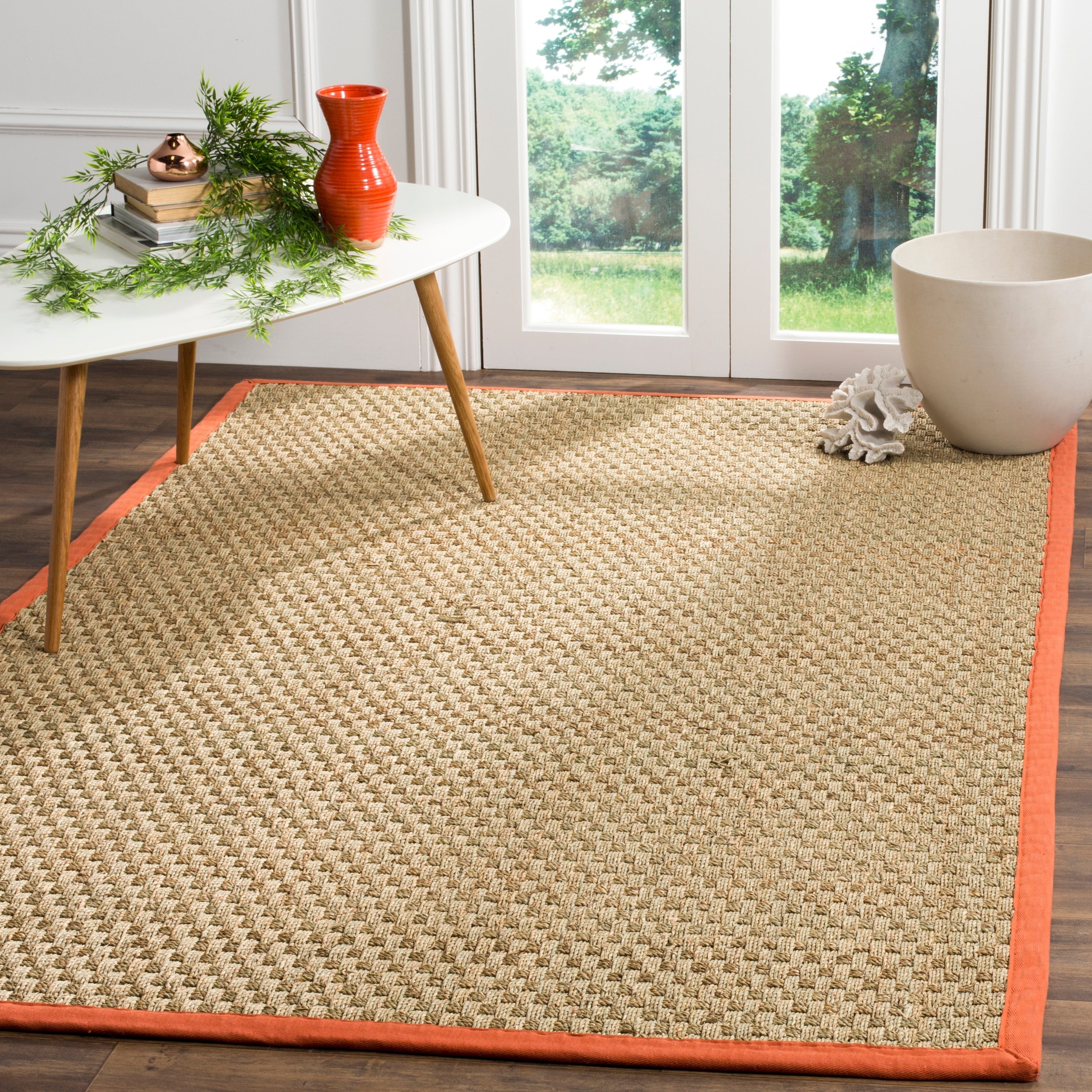 Tapis en jonc de mer tissé en fibre naturelle Zymryd SAFAVIEH